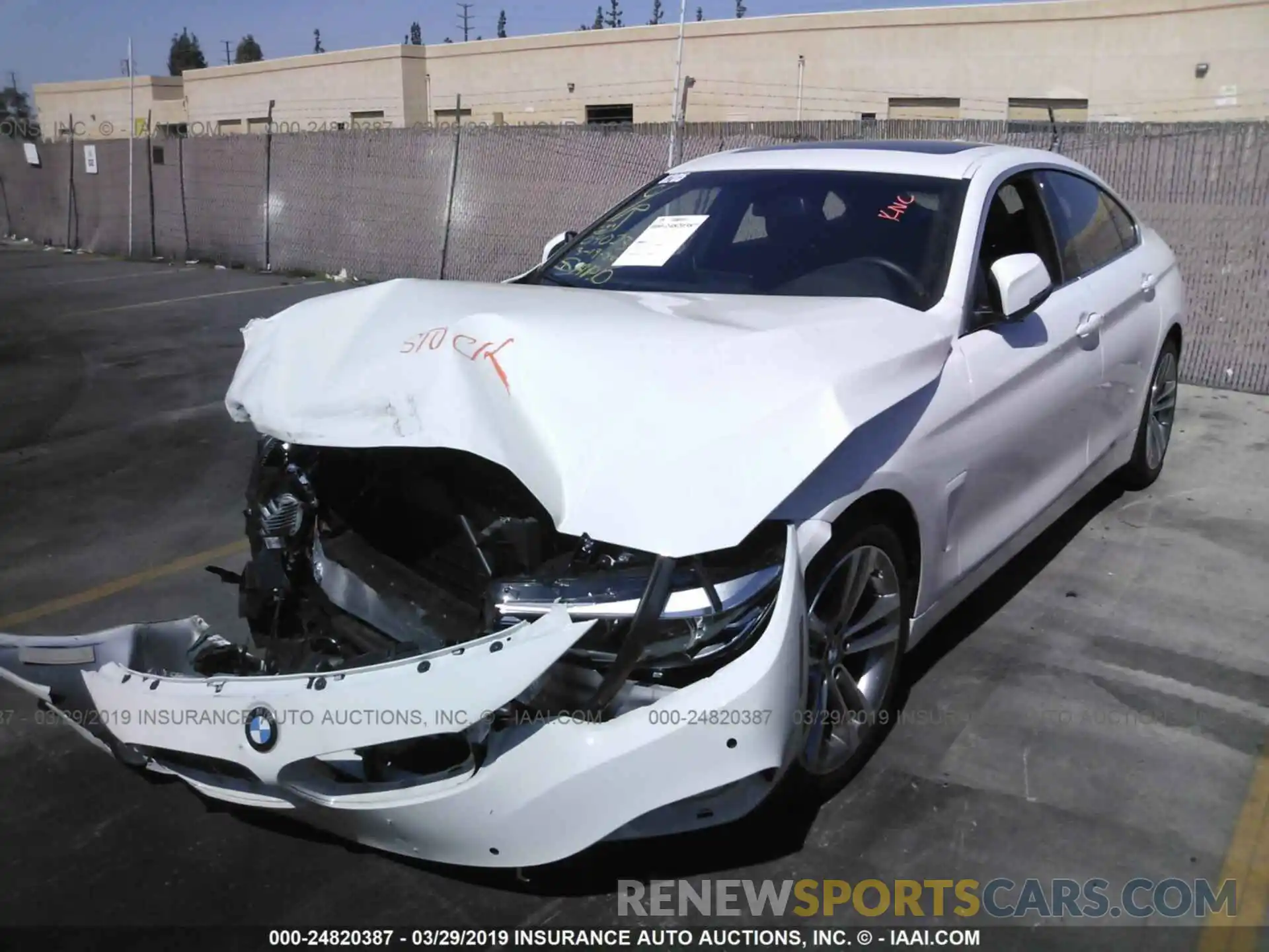 2 Фотография поврежденного автомобиля WBA4J1C54KBM15810 BMW 430I 2019