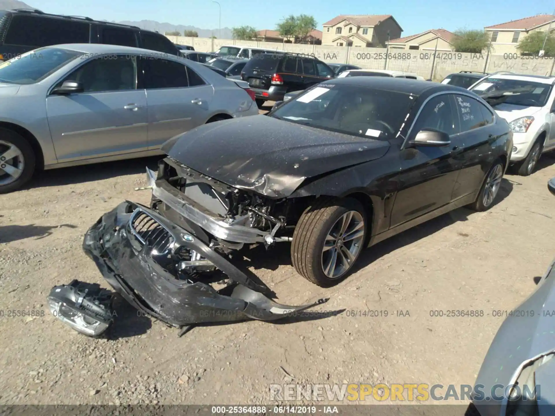 2 Photograph of a damaged car WBA4J1C55KBM18425 BMW 430I 2019