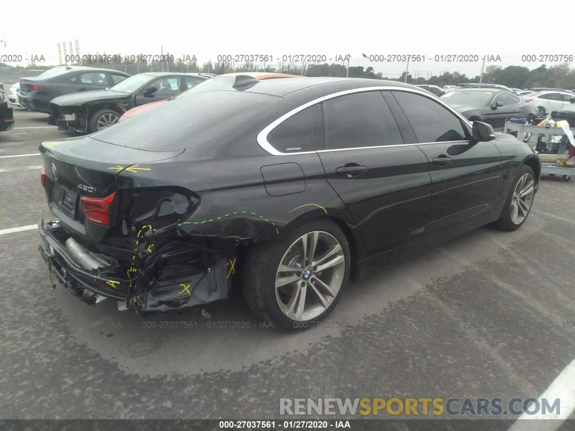 4 Фотография поврежденного автомобиля WBA4J1C56KBM16263 BMW 430I 2019