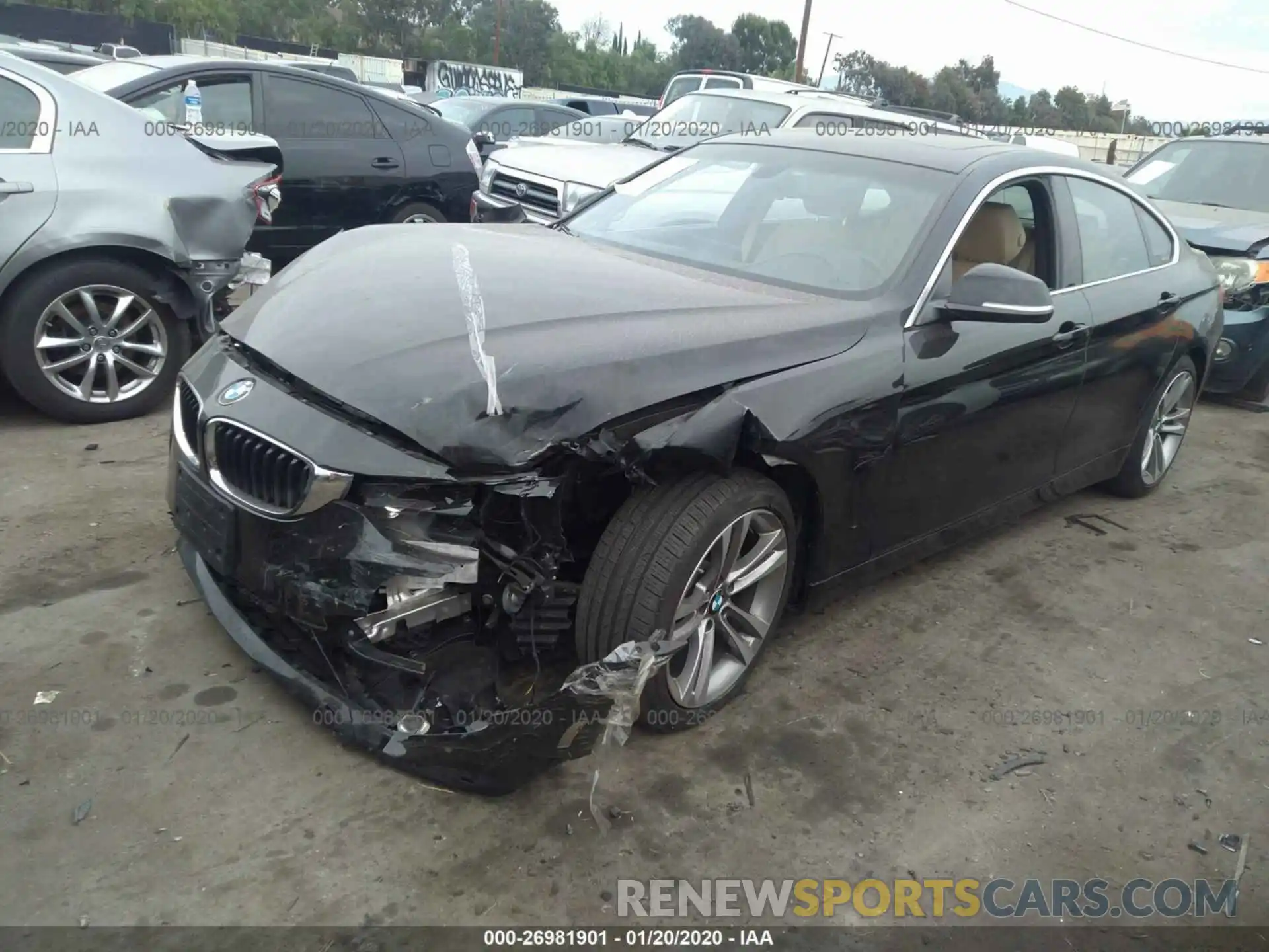 2 Photograph of a damaged car WBA4J1C59KBM13163 BMW 430I 2019