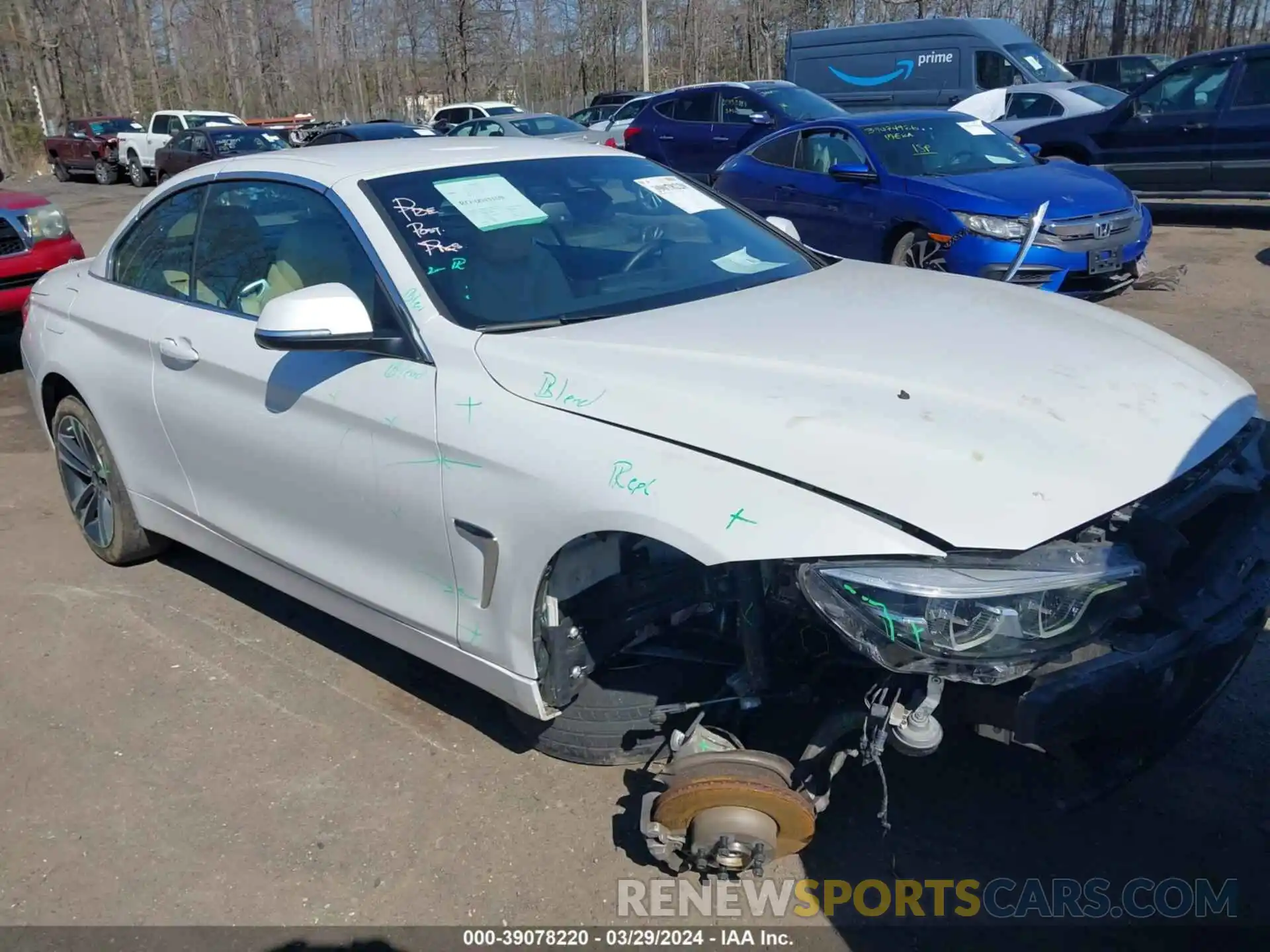 1 Photograph of a damaged car WBA4Z3C08L5N35747 BMW 430I 2020