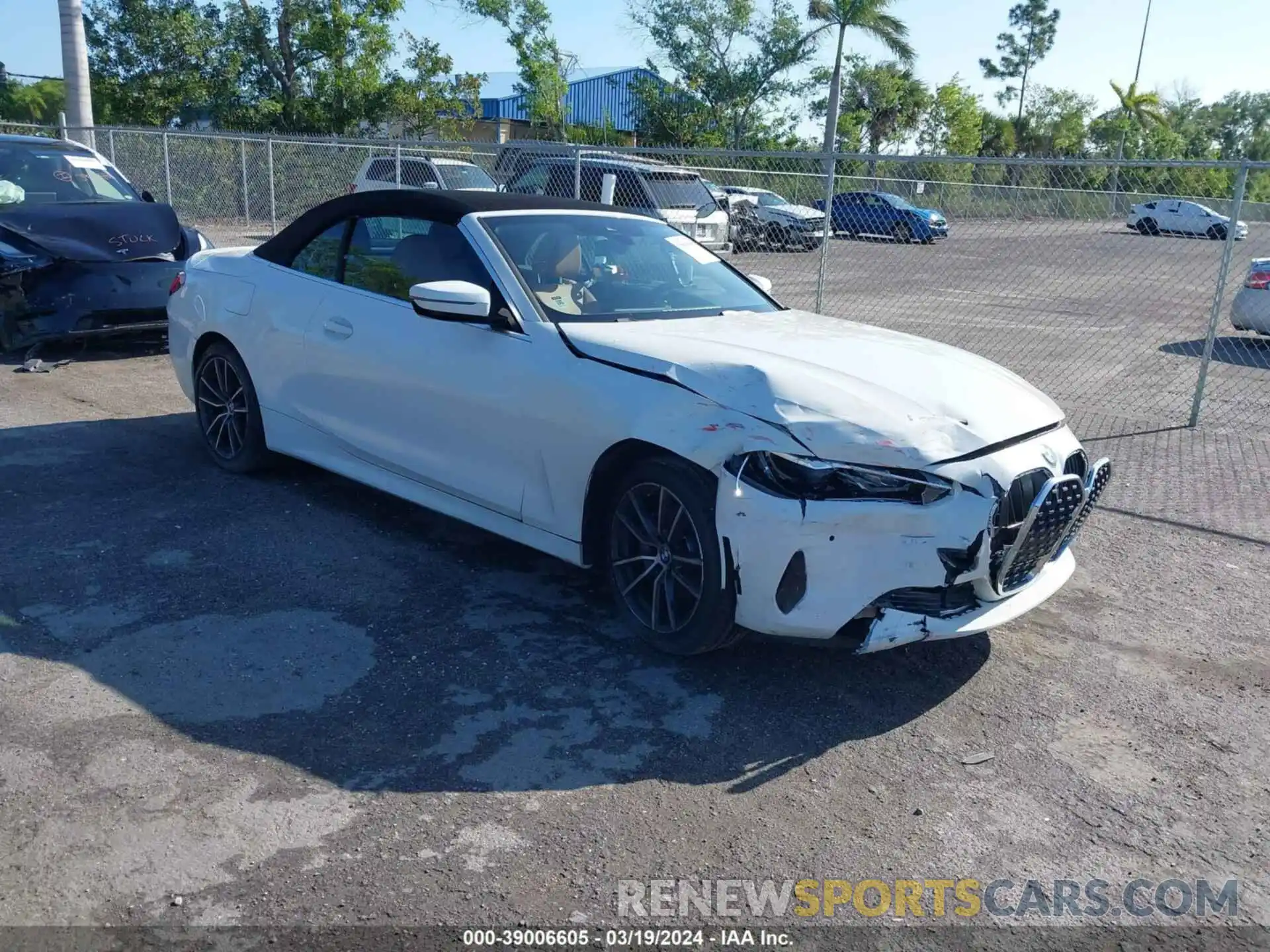 1 Photograph of a damaged car WBA23AT00NCK07220 BMW 430I 2022