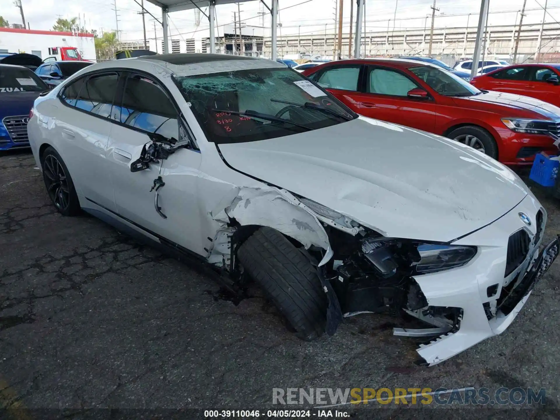 1 Photograph of a damaged car WBA63AV01PFP30200 BMW 430I 2023