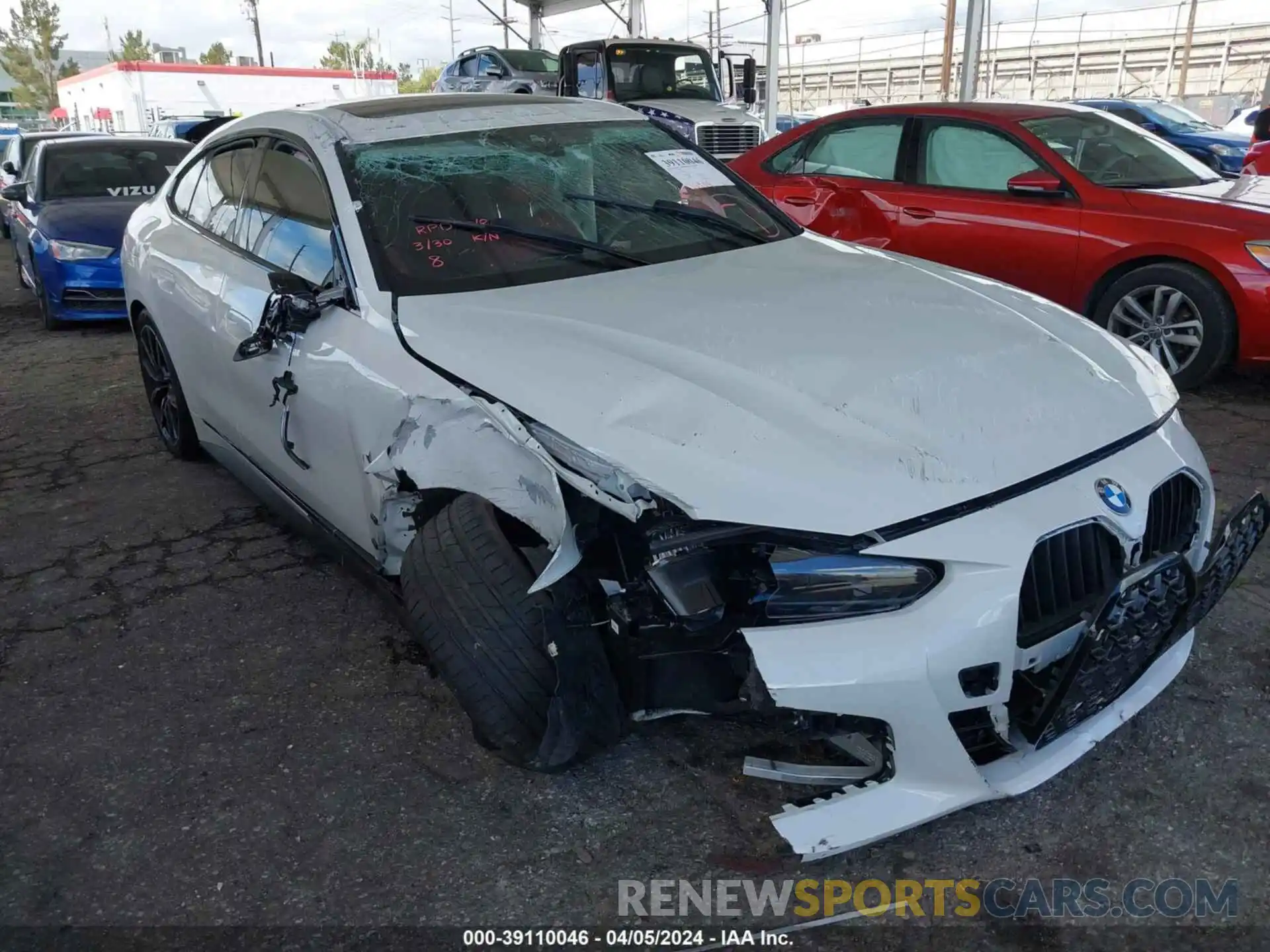 6 Photograph of a damaged car WBA63AV01PFP30200 BMW 430I 2023