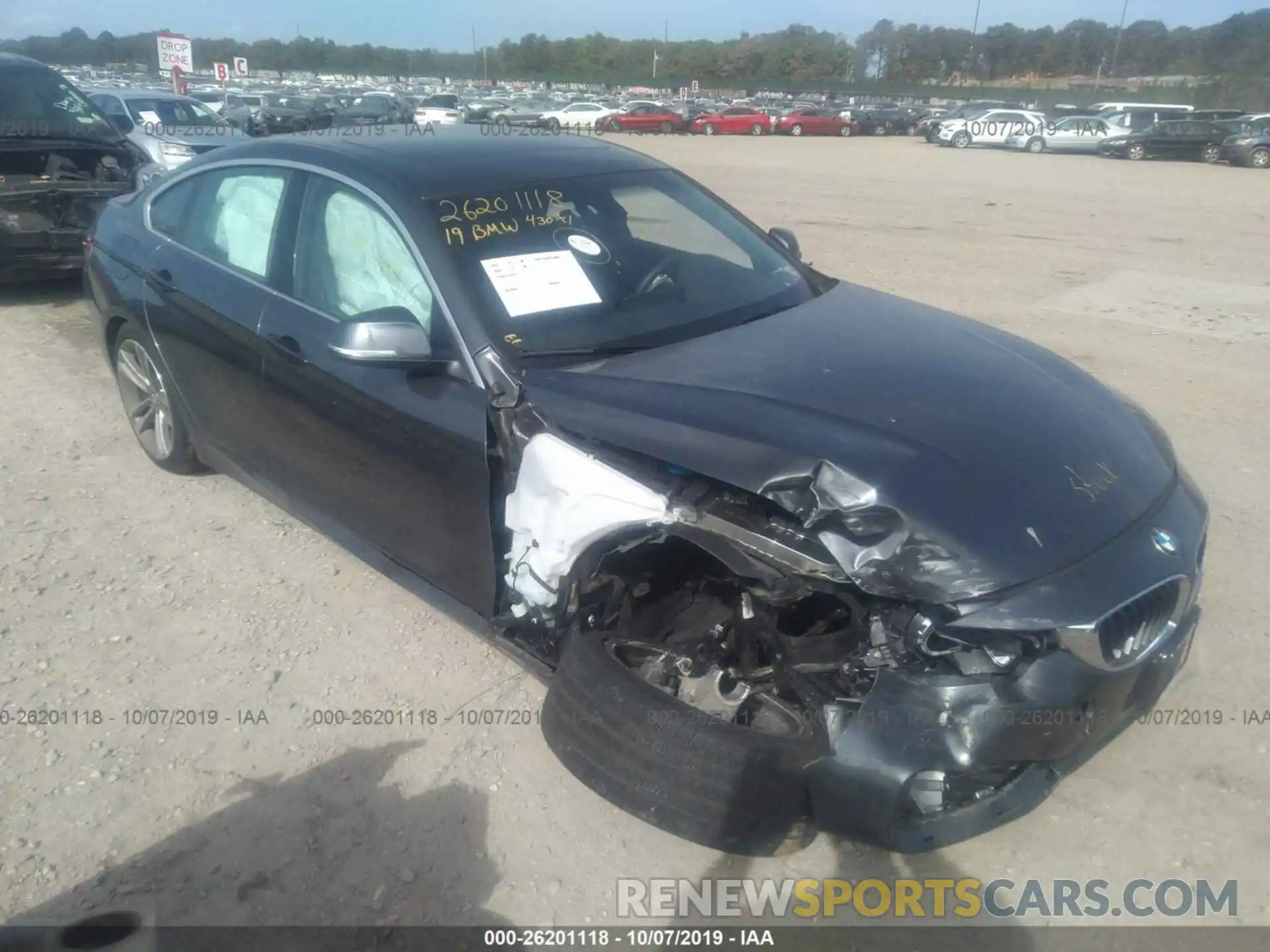 1 Фотография поврежденного автомобиля WBA4J3C52KBL09237 BMW 430XI 2019