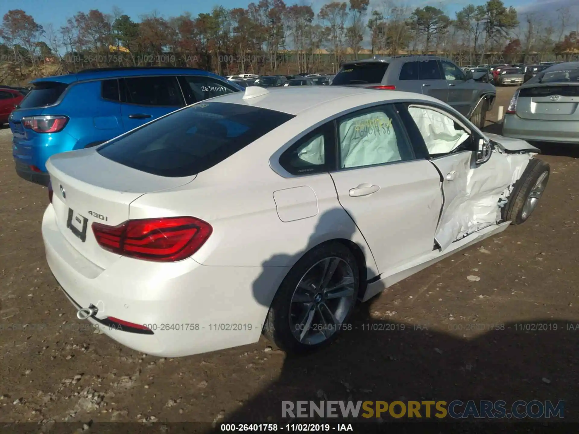4 Фотография поврежденного автомобиля WBA4J3C55KBL08485 BMW 430XI 2019