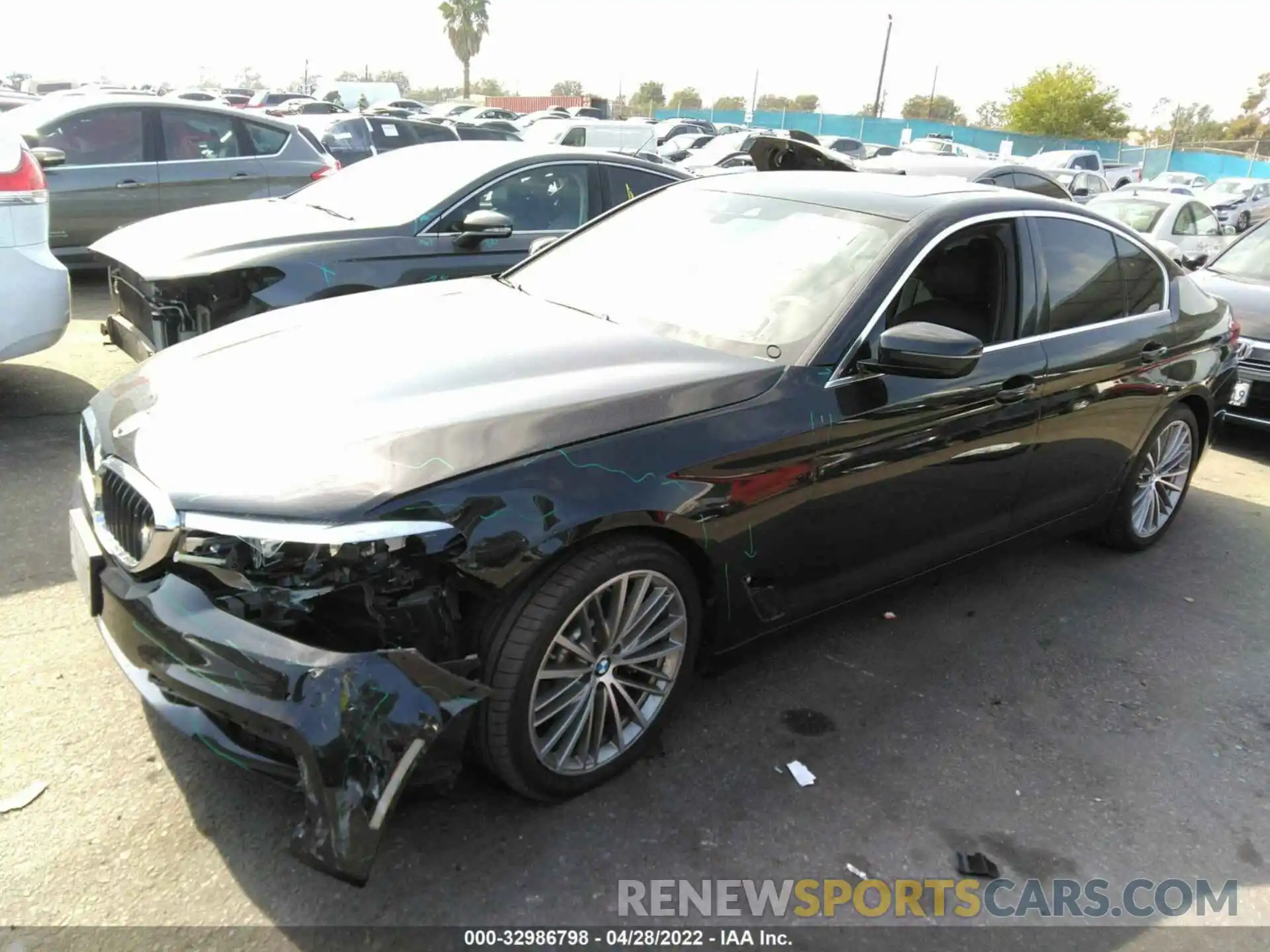 2 Photograph of a damaged car WBAJA5C50KBX86487 BMW 5 SERIES 2019