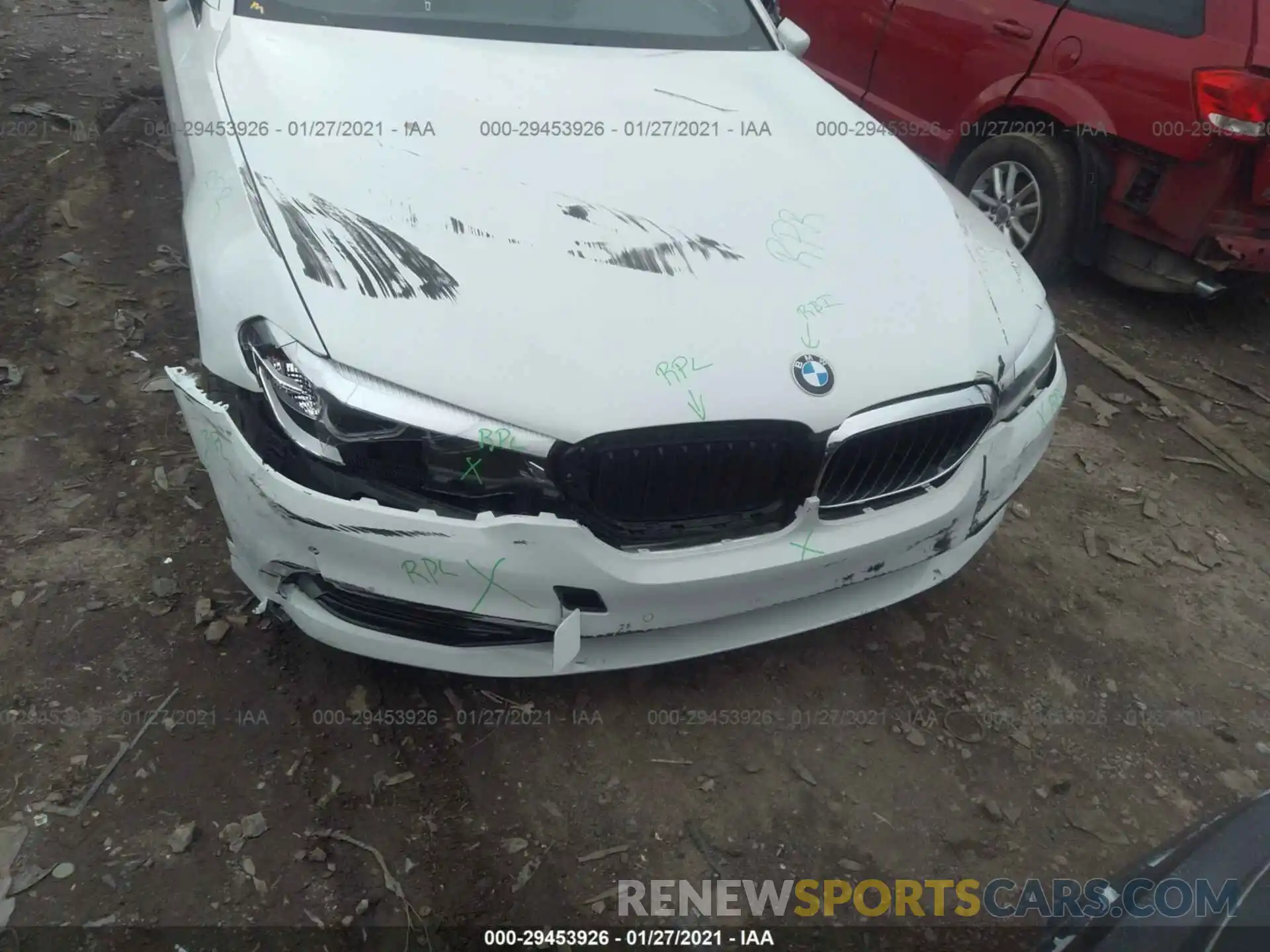 6 Фотография поврежденного автомобиля WBAJA5C50KWW08152 BMW 5 SERIES 2019