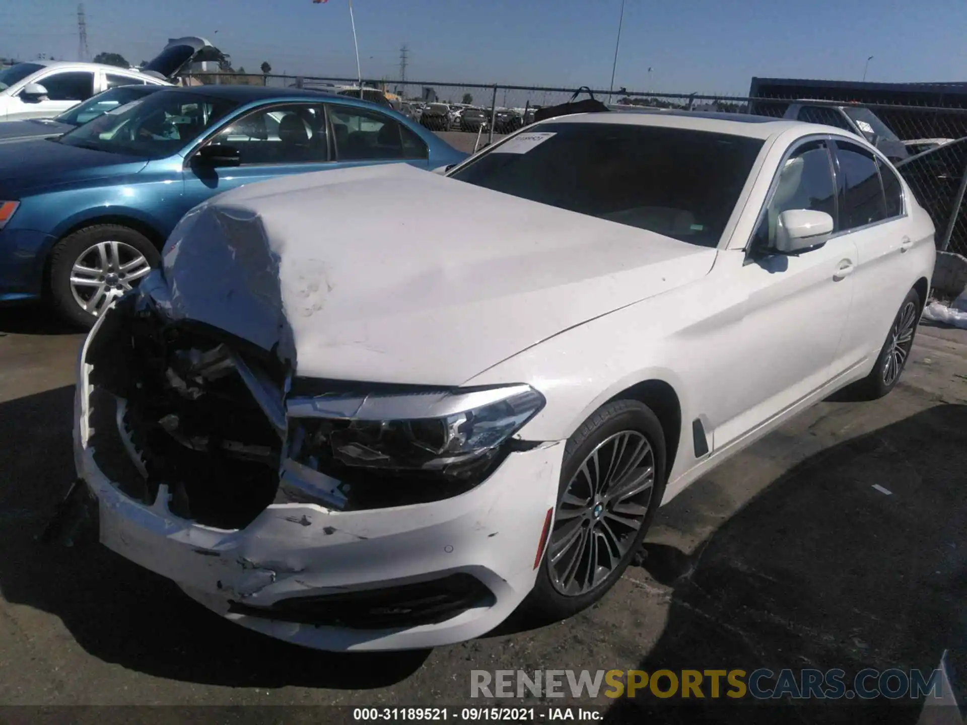 2 Photograph of a damaged car WBAJA5C50KWW44388 BMW 5 SERIES 2019