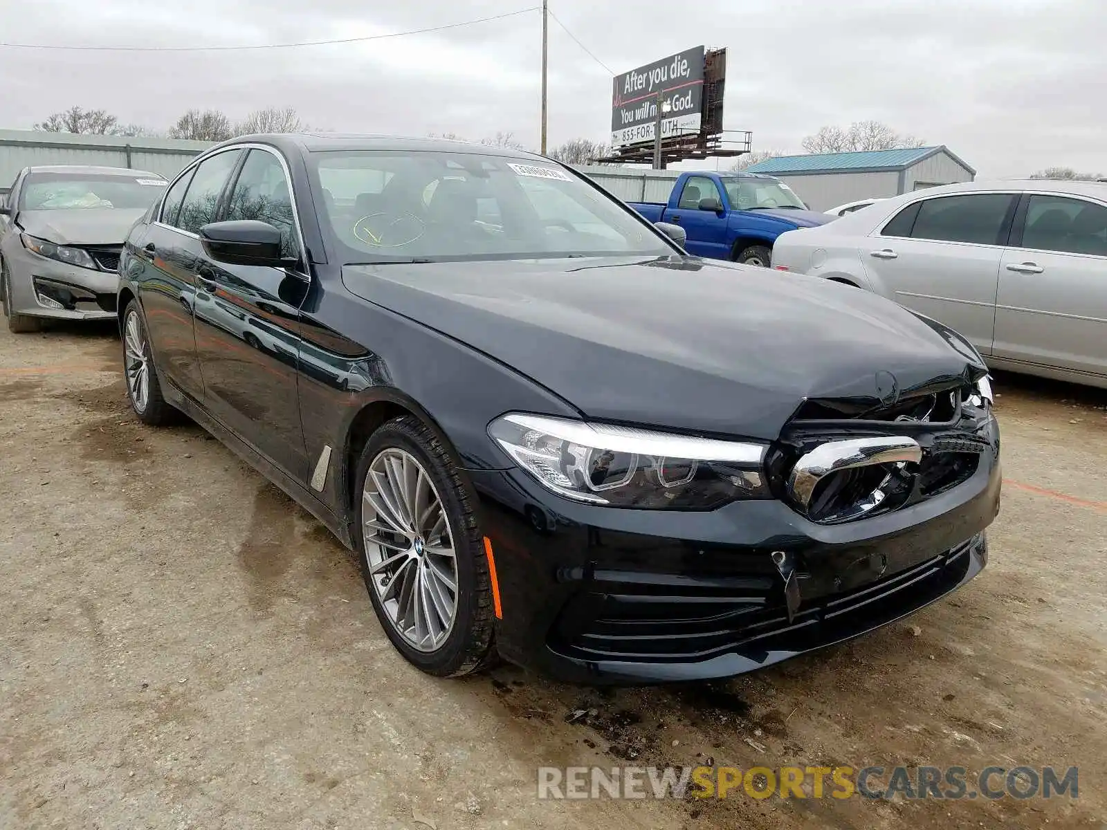 1 Photograph of a damaged car WBAJA5C50KWW48506 BMW 5 SERIES 2019