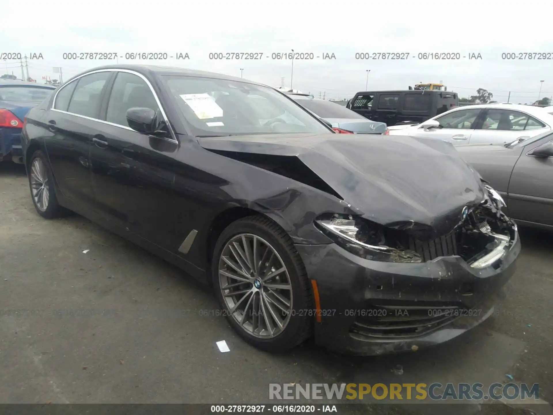 1 Photograph of a damaged car WBAJA5C50KWW48747 BMW 5 SERIES 2019