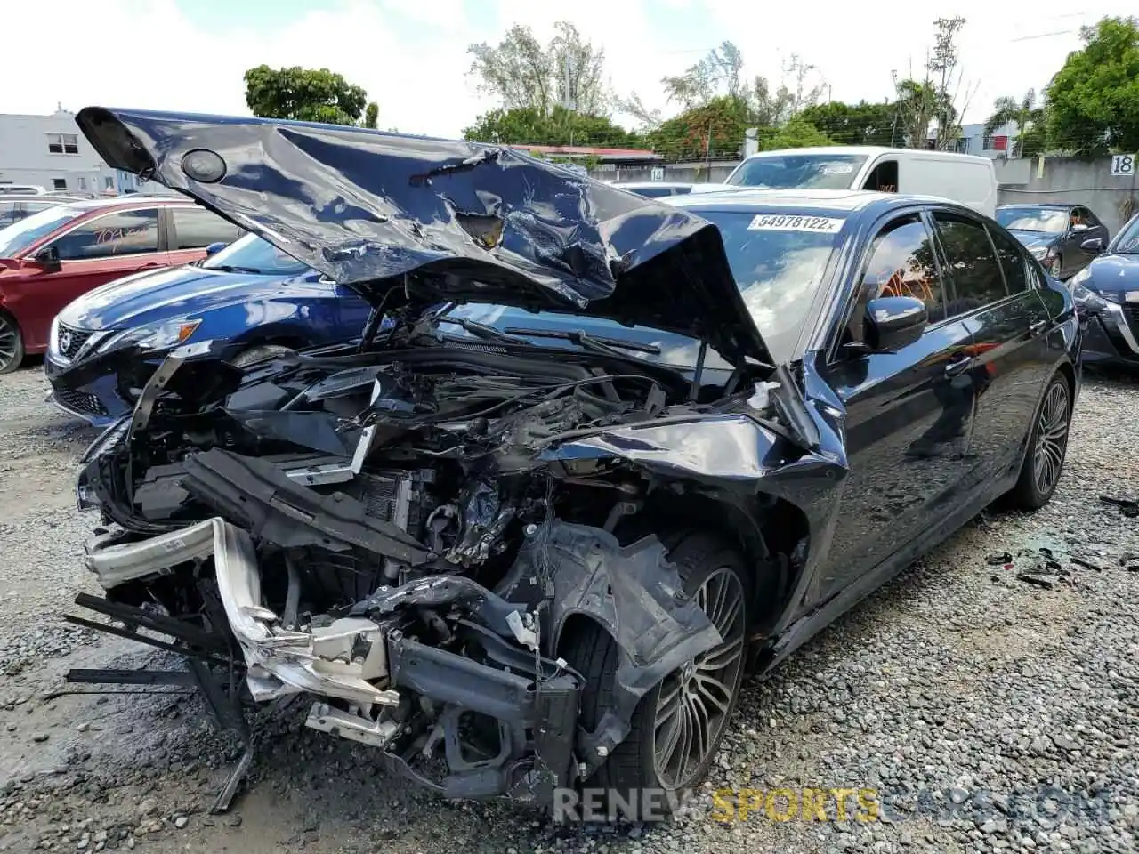 2 Photograph of a damaged car WBAJA5C51KBX86319 BMW 5 SERIES 2019