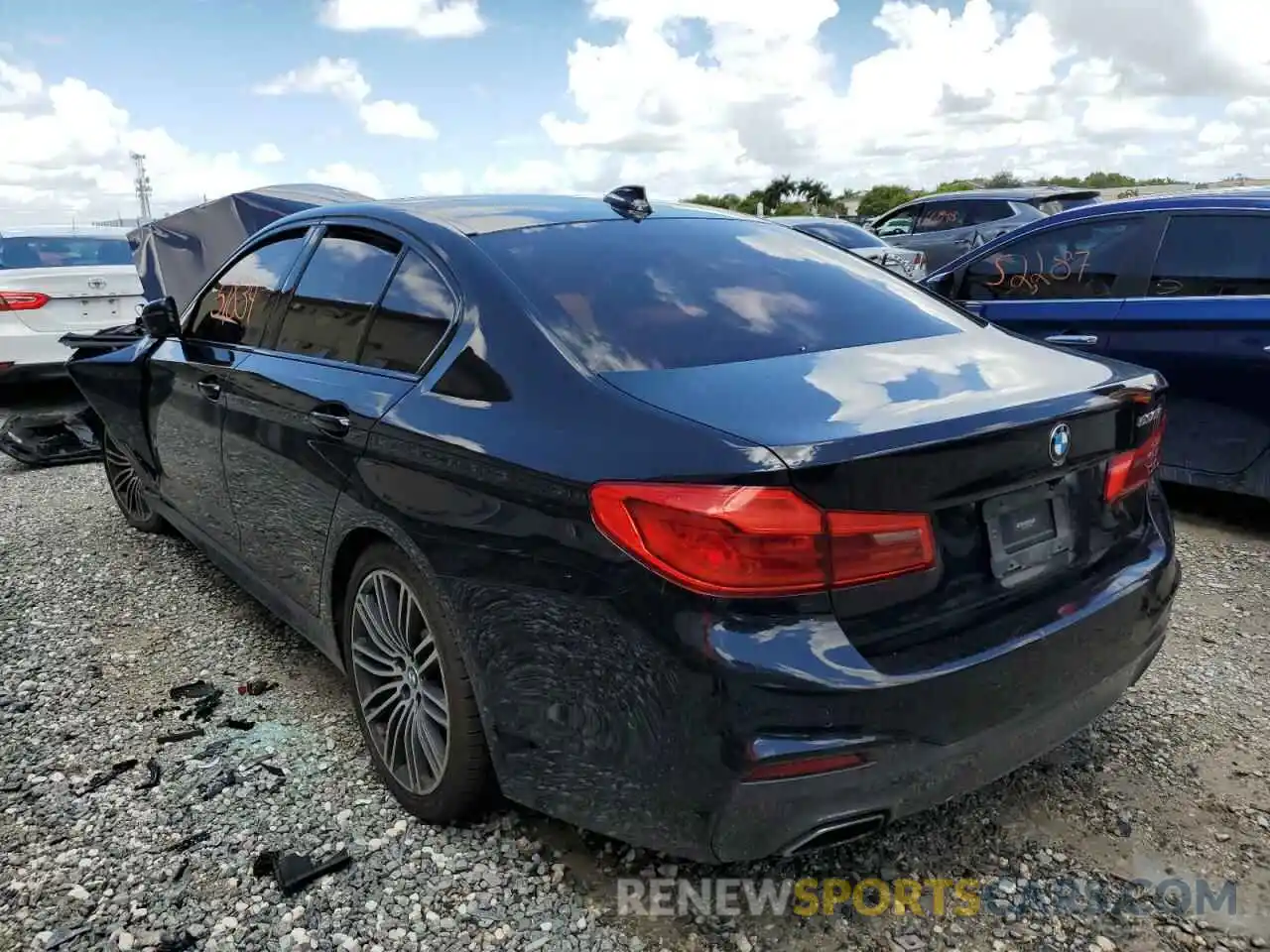 3 Photograph of a damaged car WBAJA5C51KBX86319 BMW 5 SERIES 2019