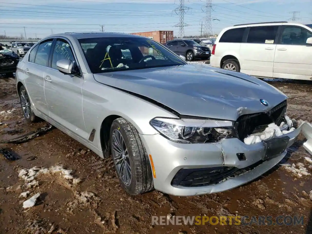 1 Photograph of a damaged car WBAJA5C51KBX87681 BMW 5 SERIES 2019