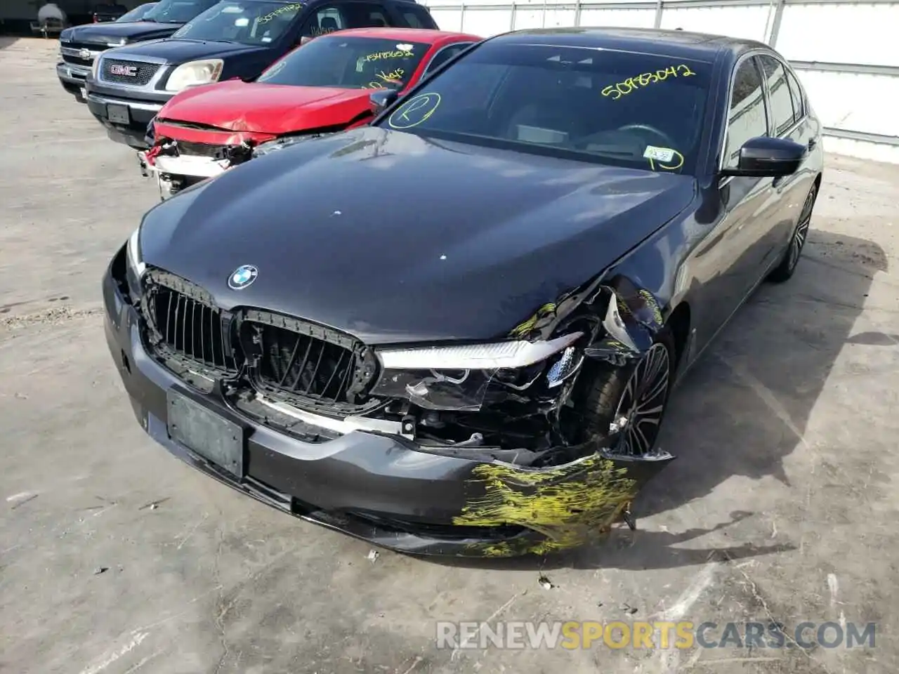 2 Photograph of a damaged car WBAJA5C51KG901021 BMW 5 SERIES 2019