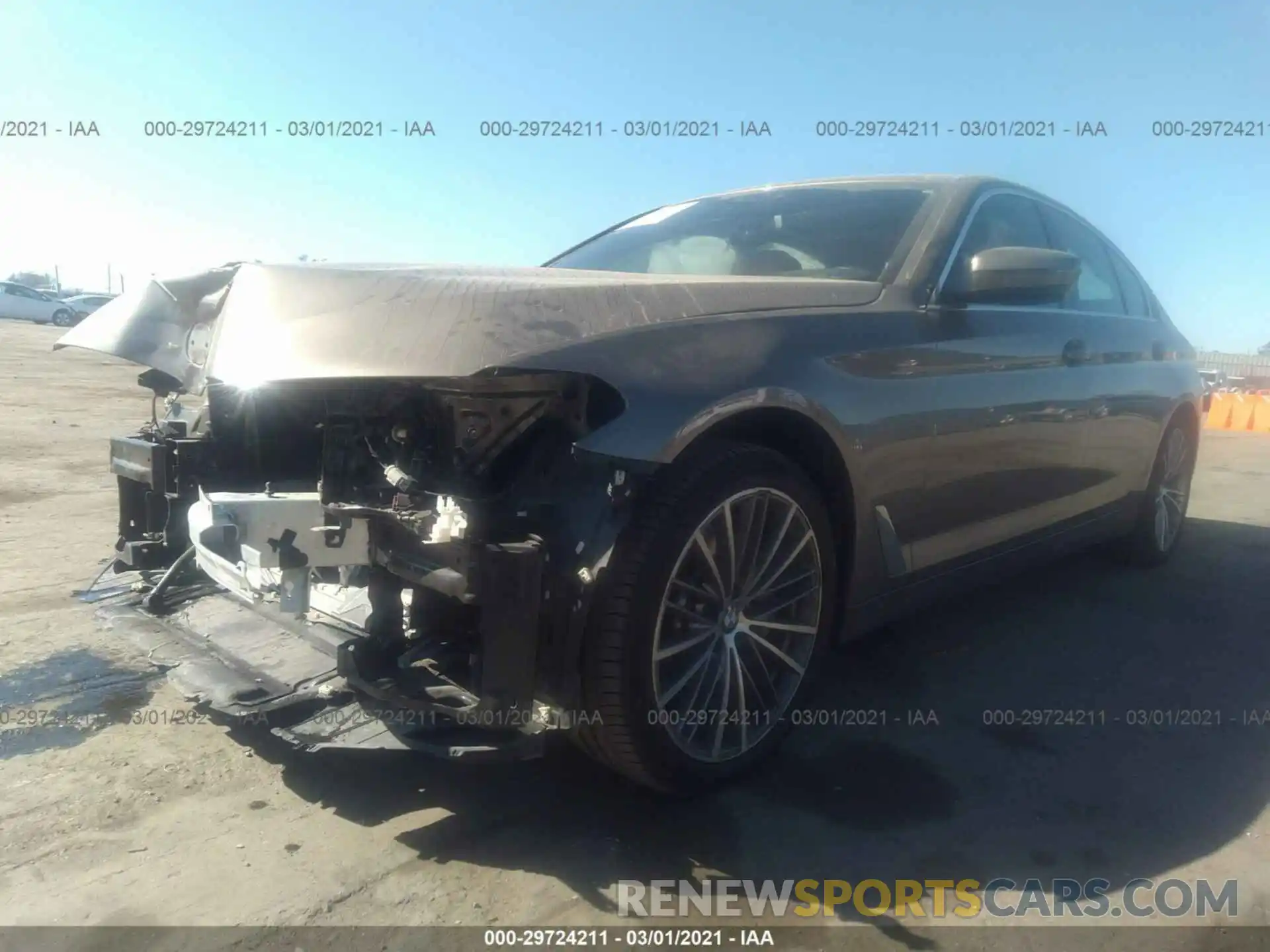 2 Photograph of a damaged car WBAJA5C52KBX46900 BMW 5 SERIES 2019