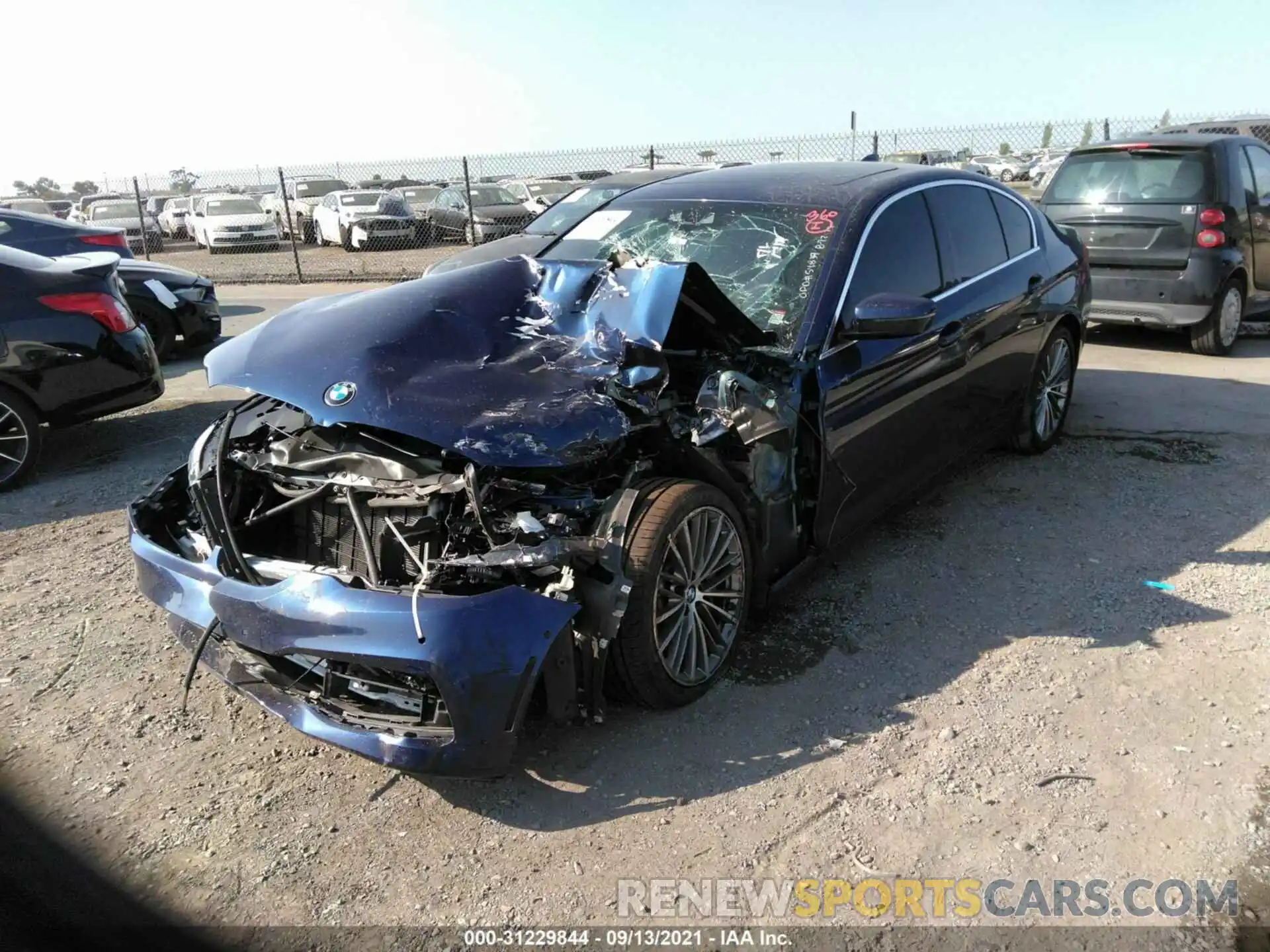 2 Photograph of a damaged car WBAJA5C52KBX87317 BMW 5 SERIES 2019