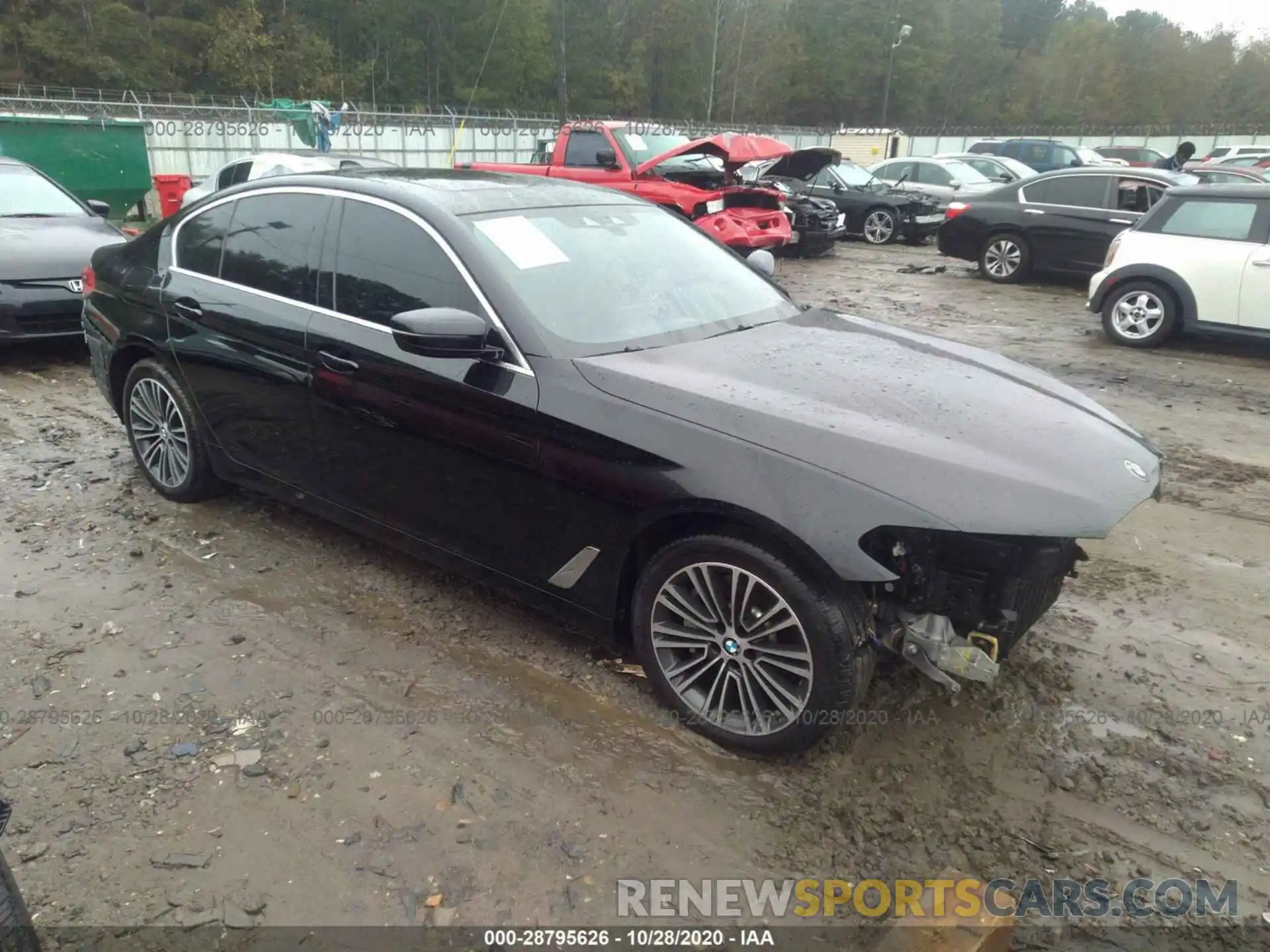 1 Фотография поврежденного автомобиля WBAJA5C52KG901058 BMW 5 SERIES 2019