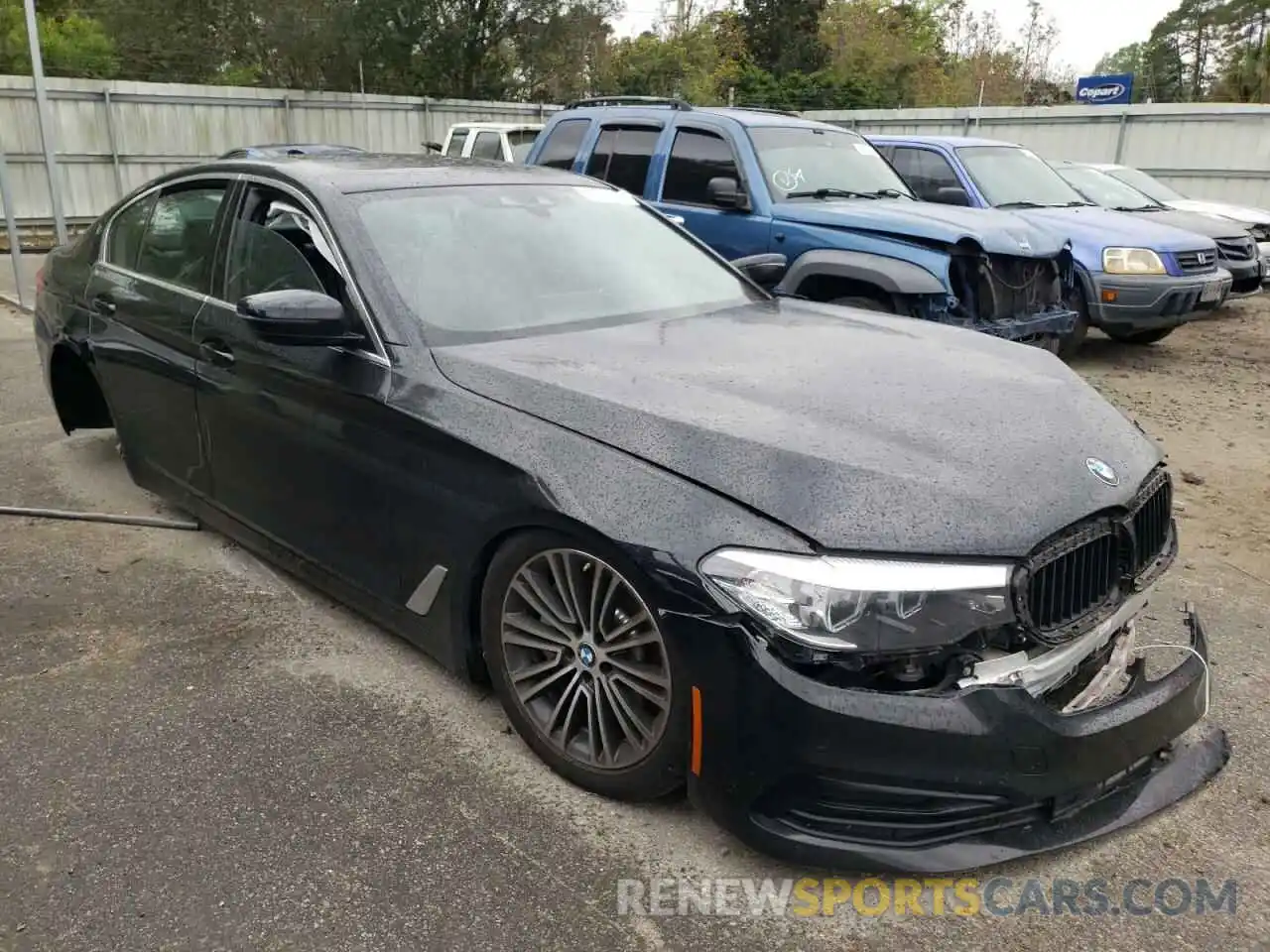 1 Photograph of a damaged car WBAJA5C52KWW07696 BMW 5 SERIES 2019