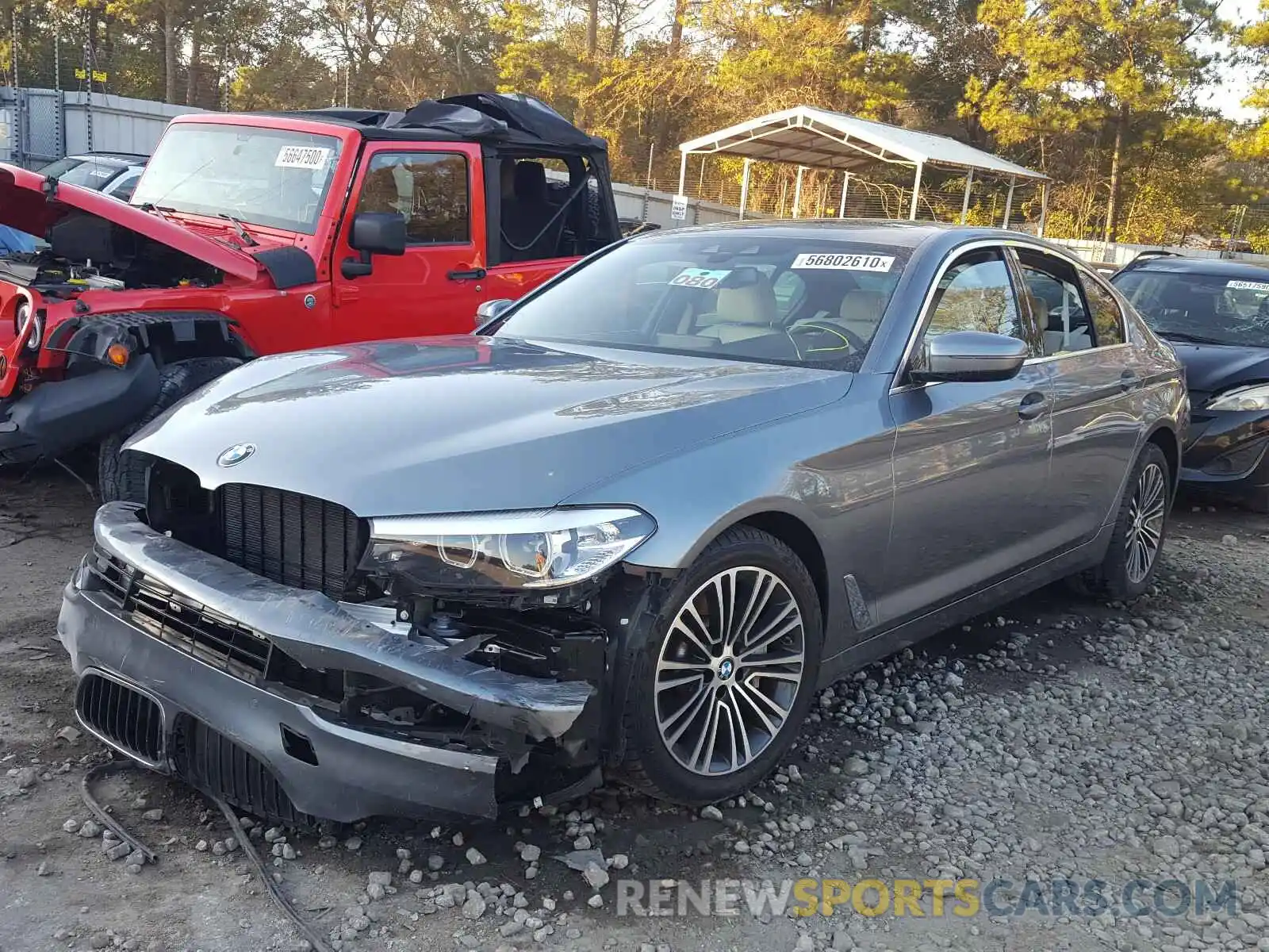 2 Photograph of a damaged car WBAJA5C52KWW14258 BMW 5 SERIES 2019