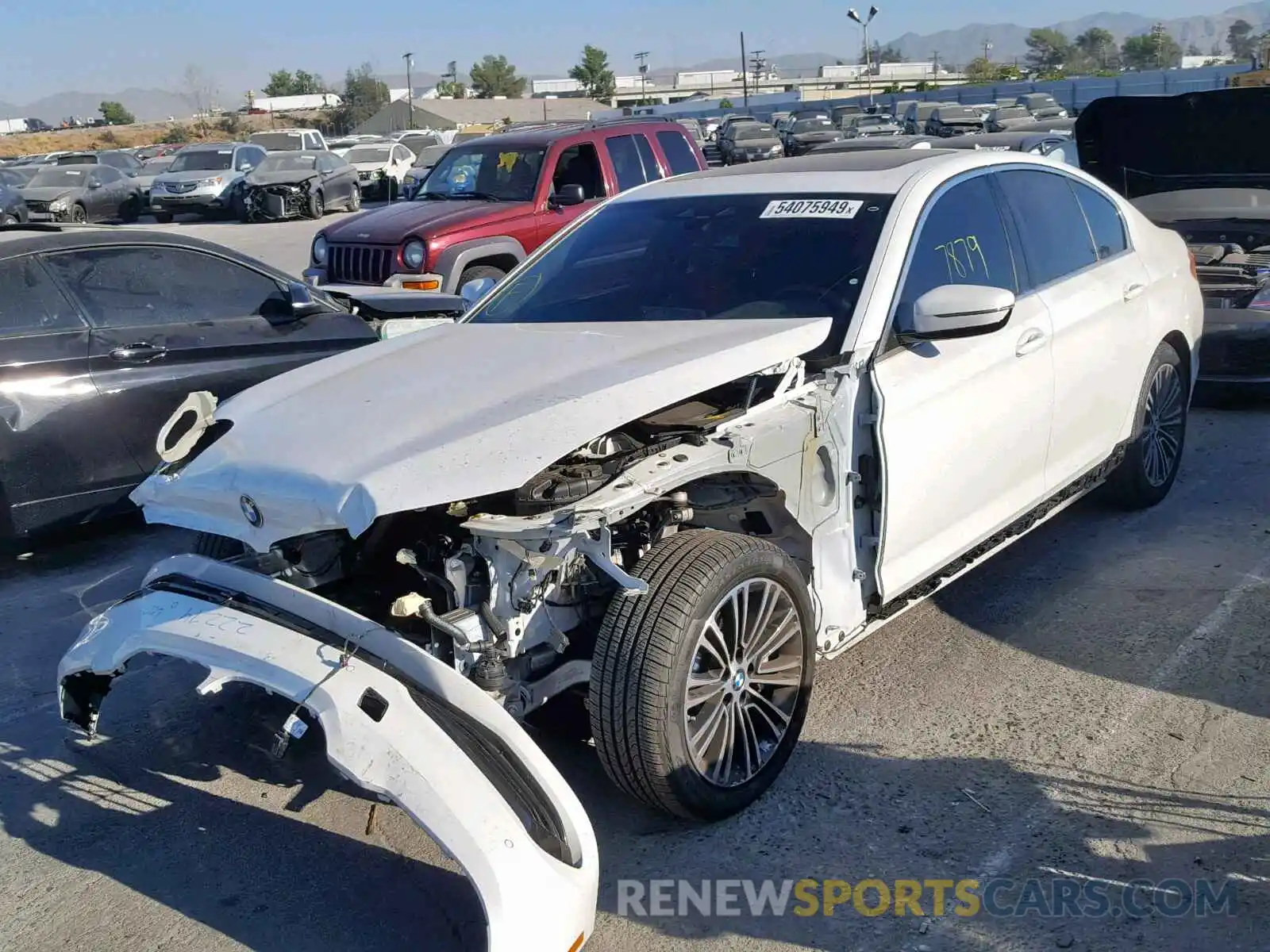 2 Photograph of a damaged car WBAJA5C52KWW25969 BMW 5 SERIES 2019