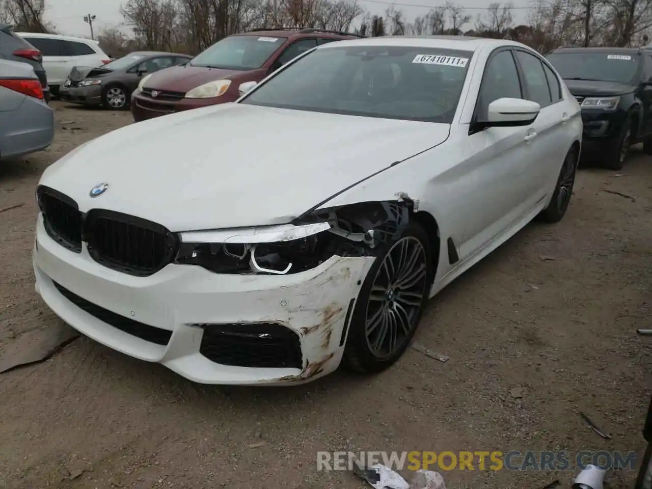 2 Photograph of a damaged car WBAJA5C53KBX86662 BMW 5 SERIES 2019