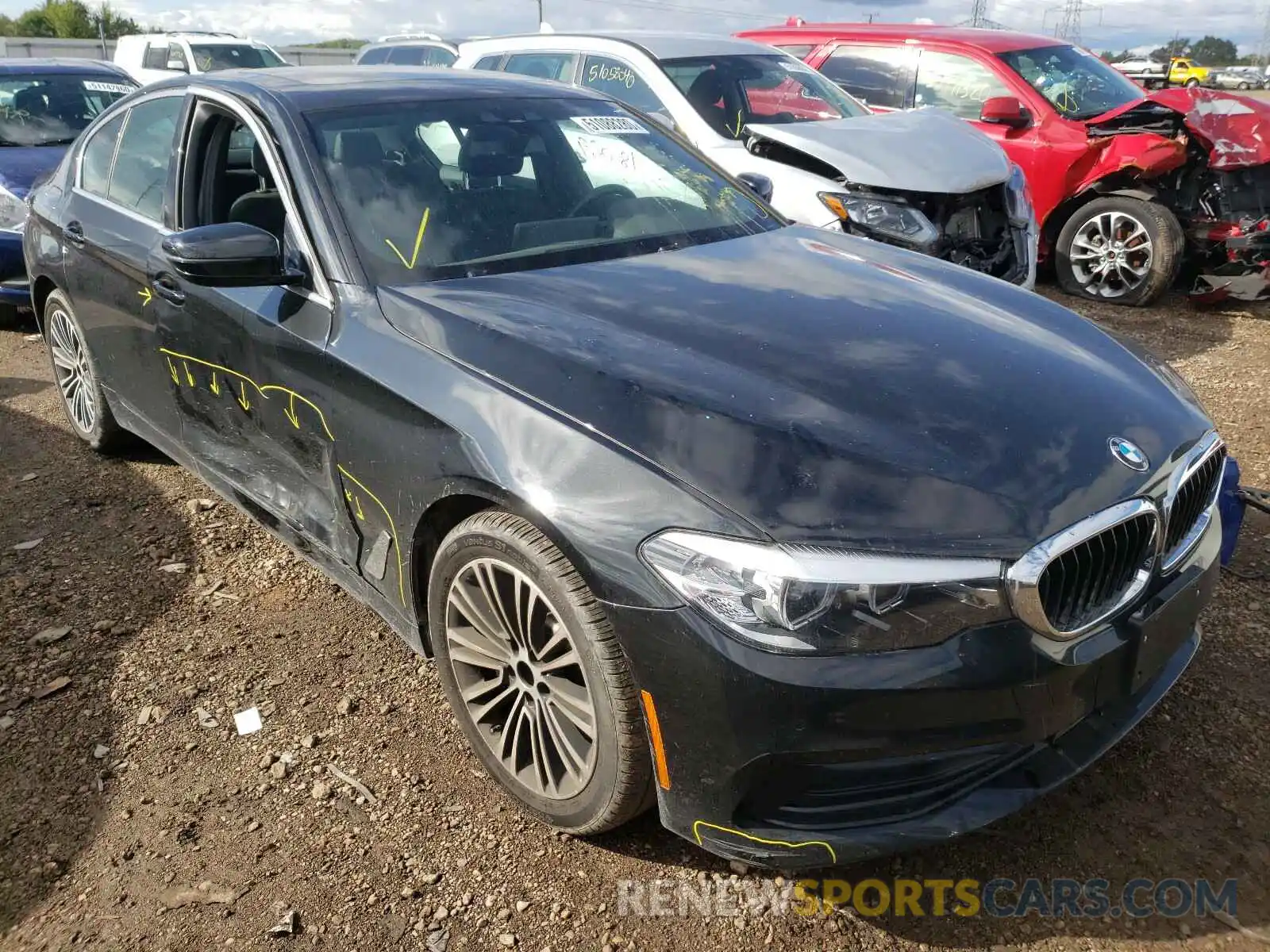 1 Фотография поврежденного автомобиля WBAJA5C53KBX87746 BMW 5 SERIES 2019