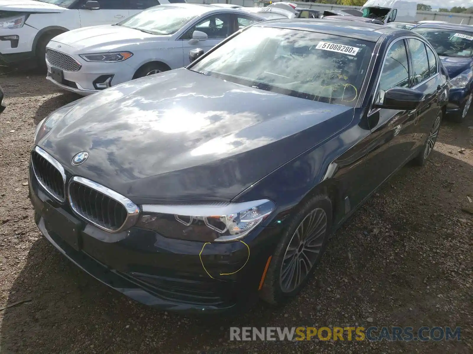 2 Photograph of a damaged car WBAJA5C53KBX87746 BMW 5 SERIES 2019