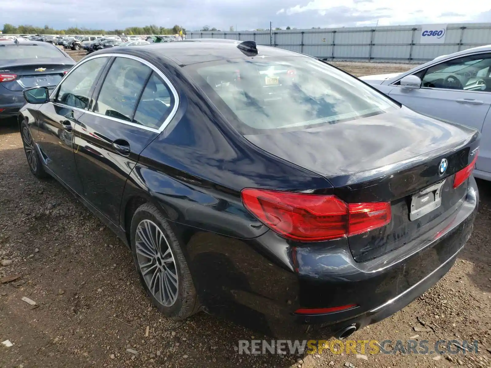 3 Фотография поврежденного автомобиля WBAJA5C53KBX87746 BMW 5 SERIES 2019