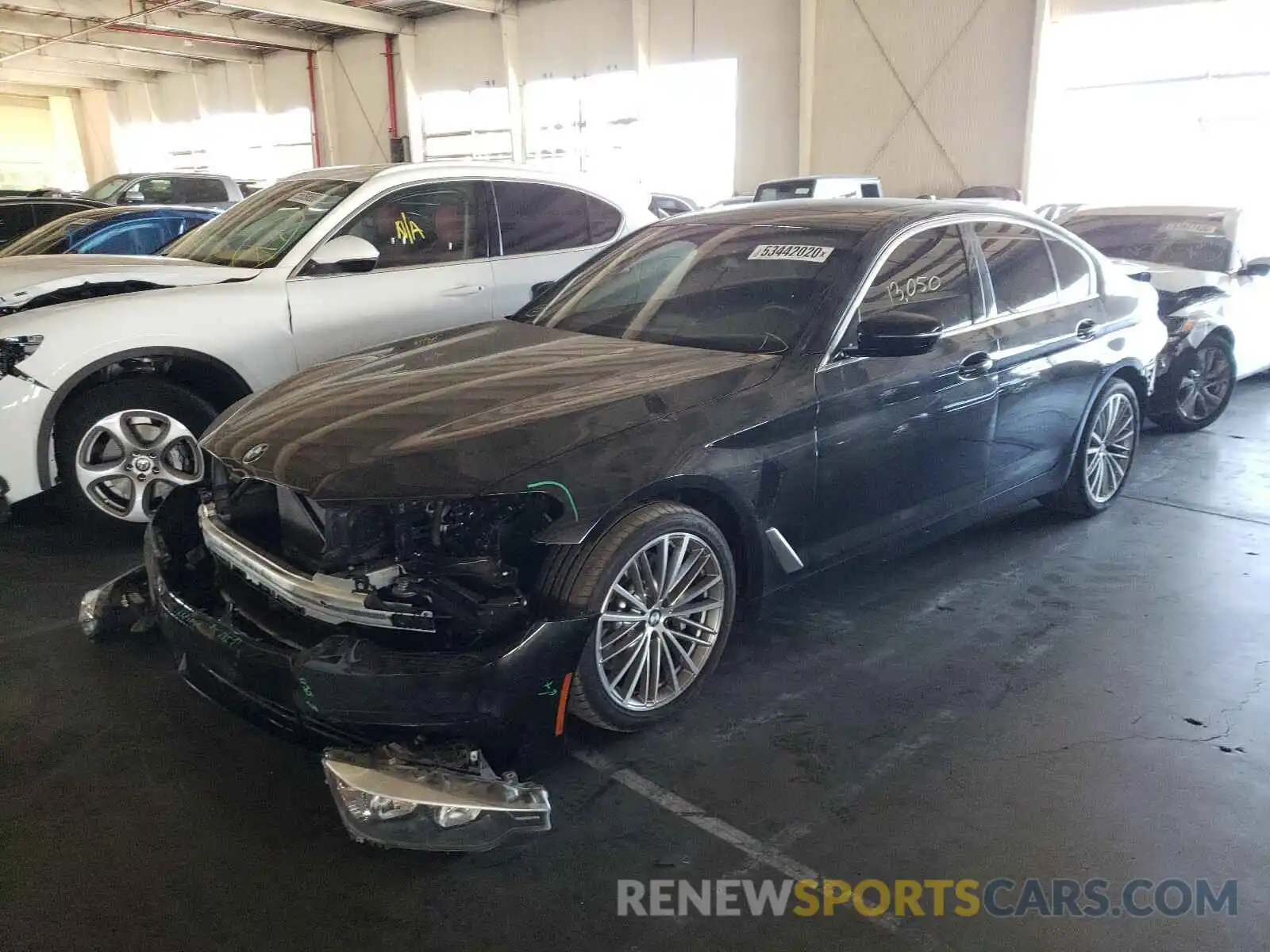 2 Photograph of a damaged car WBAJA5C53KG900520 BMW 5 SERIES 2019