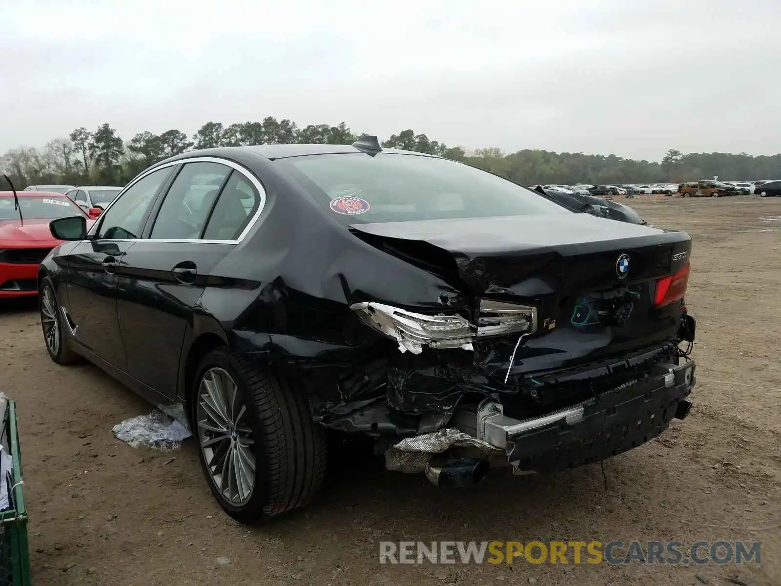 3 Фотография поврежденного автомобиля WBAJA5C53KG900730 BMW 5 SERIES 2019