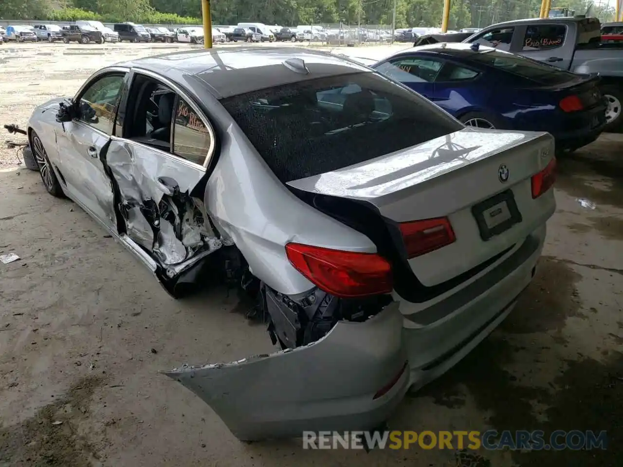 3 Photograph of a damaged car WBAJA5C53KWW18643 BMW 5 SERIES 2019