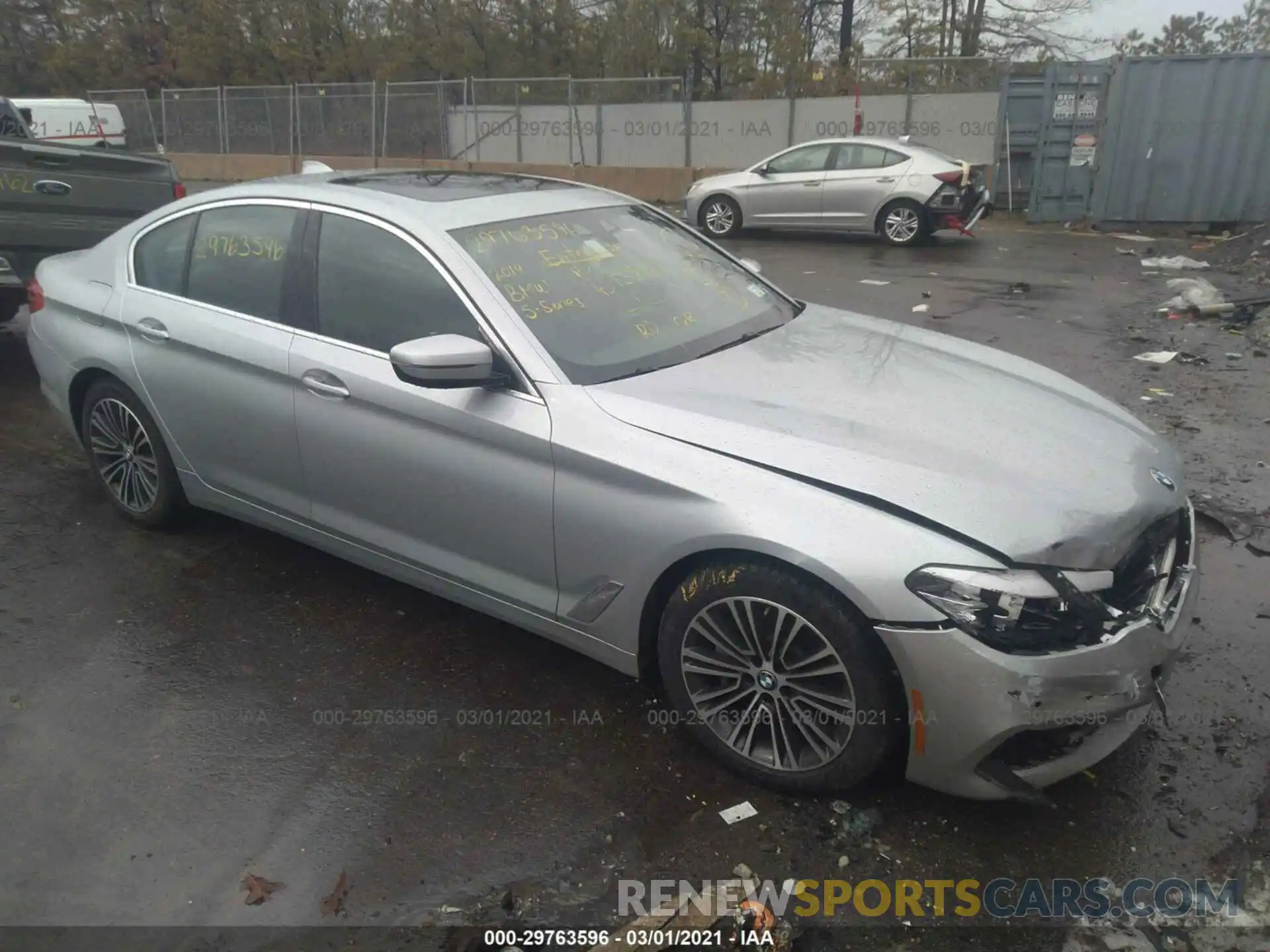 1 Photograph of a damaged car WBAJA5C53KWW34714 BMW 5 SERIES 2019