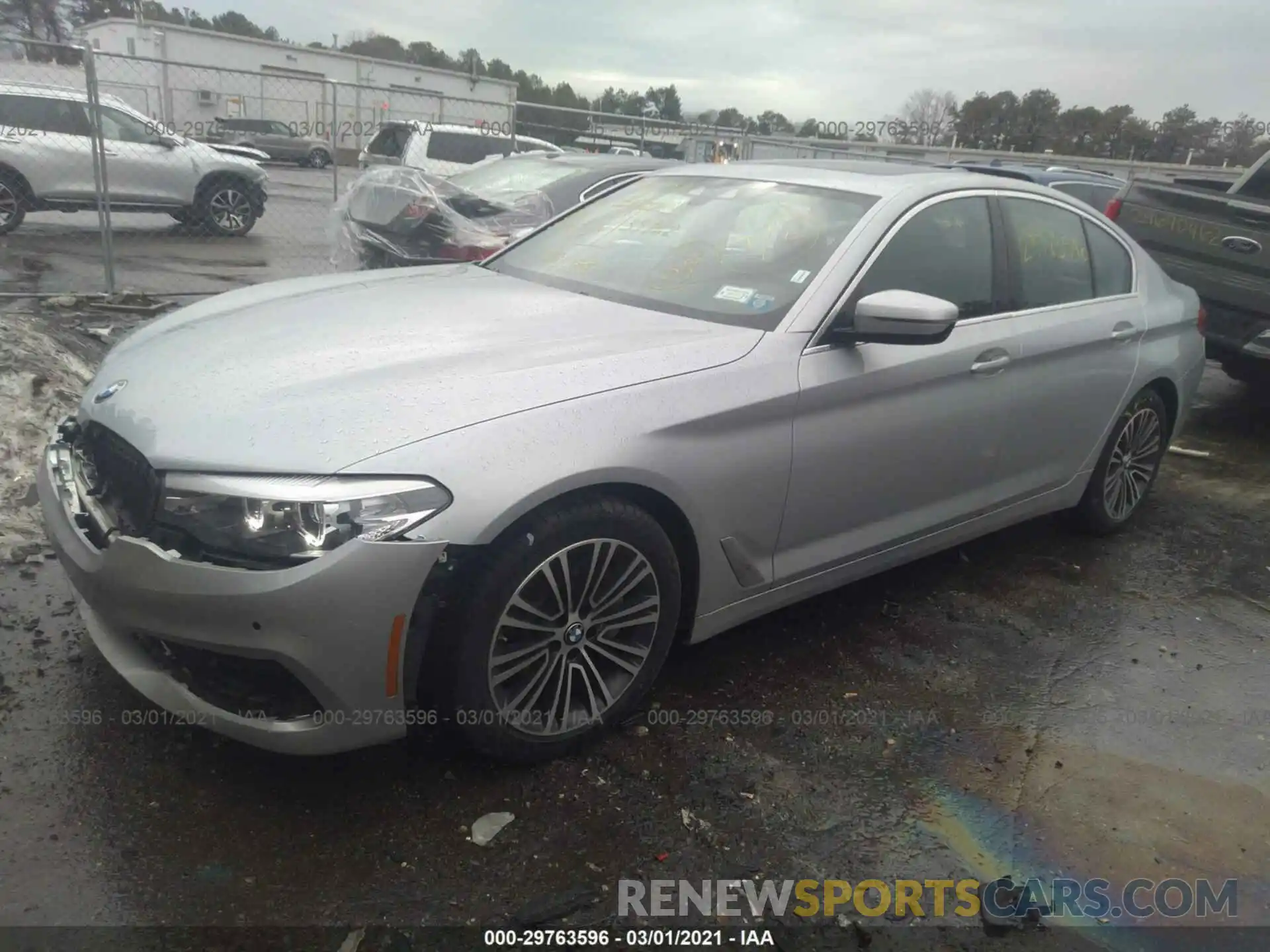 2 Photograph of a damaged car WBAJA5C53KWW34714 BMW 5 SERIES 2019