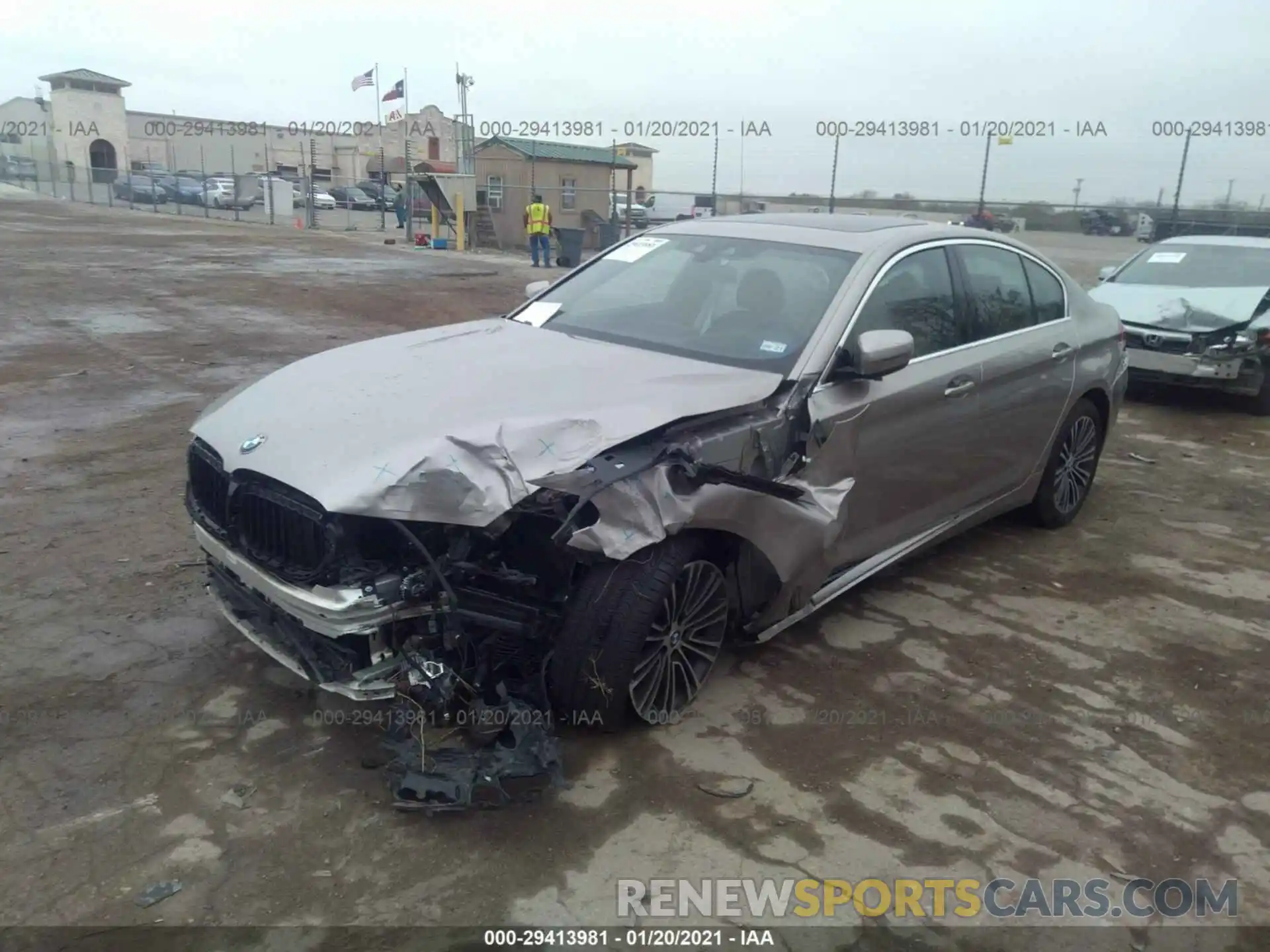 2 Photograph of a damaged car WBAJA5C54KBX46770 BMW 5 SERIES 2019