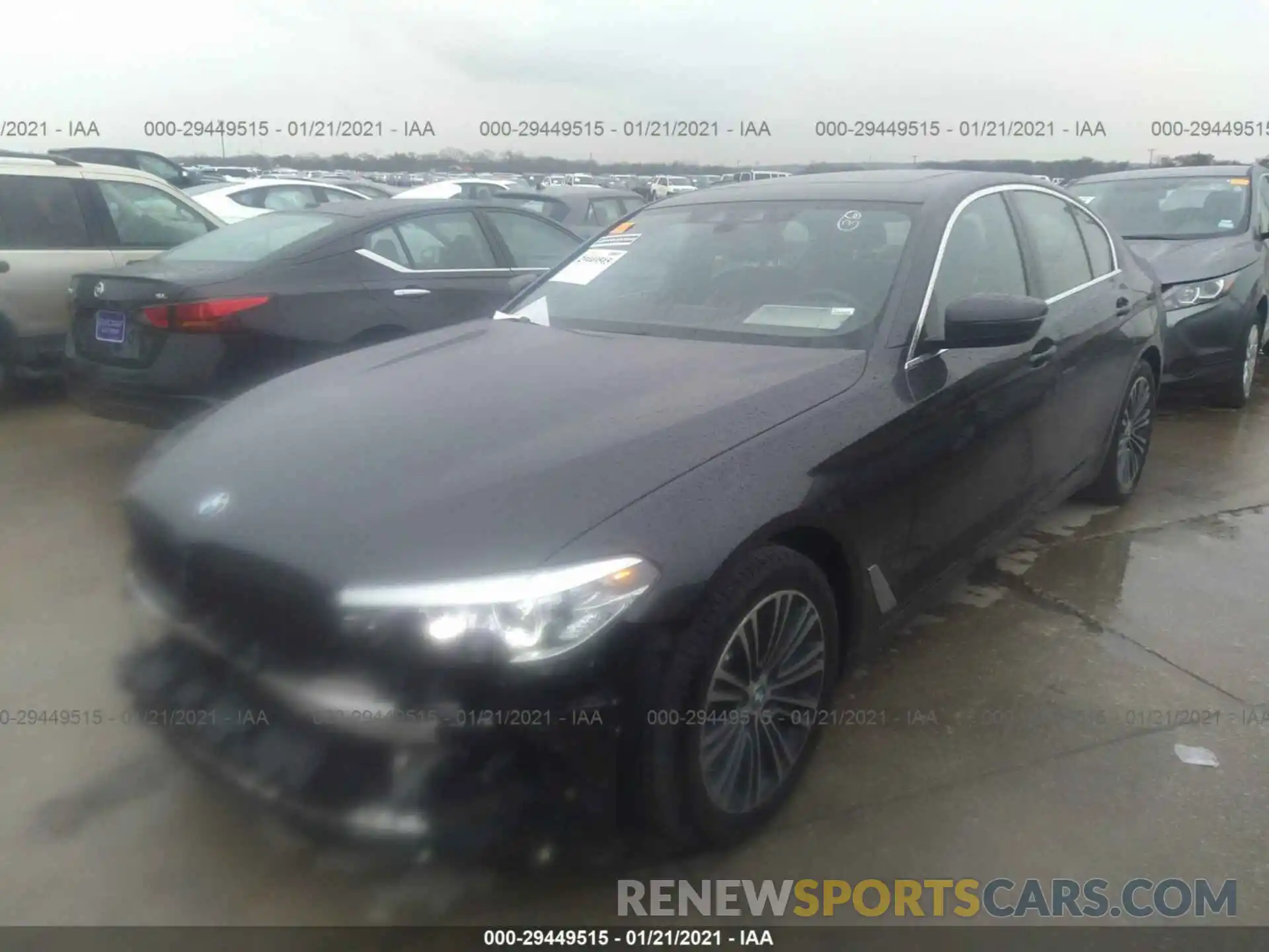 2 Photograph of a damaged car WBAJA5C54KBX88193 BMW 5 SERIES 2019