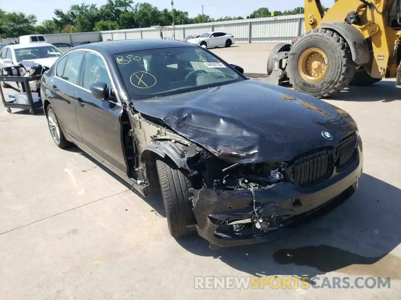 1 Фотография поврежденного автомобиля WBAJA5C54KG900574 BMW 5 SERIES 2019