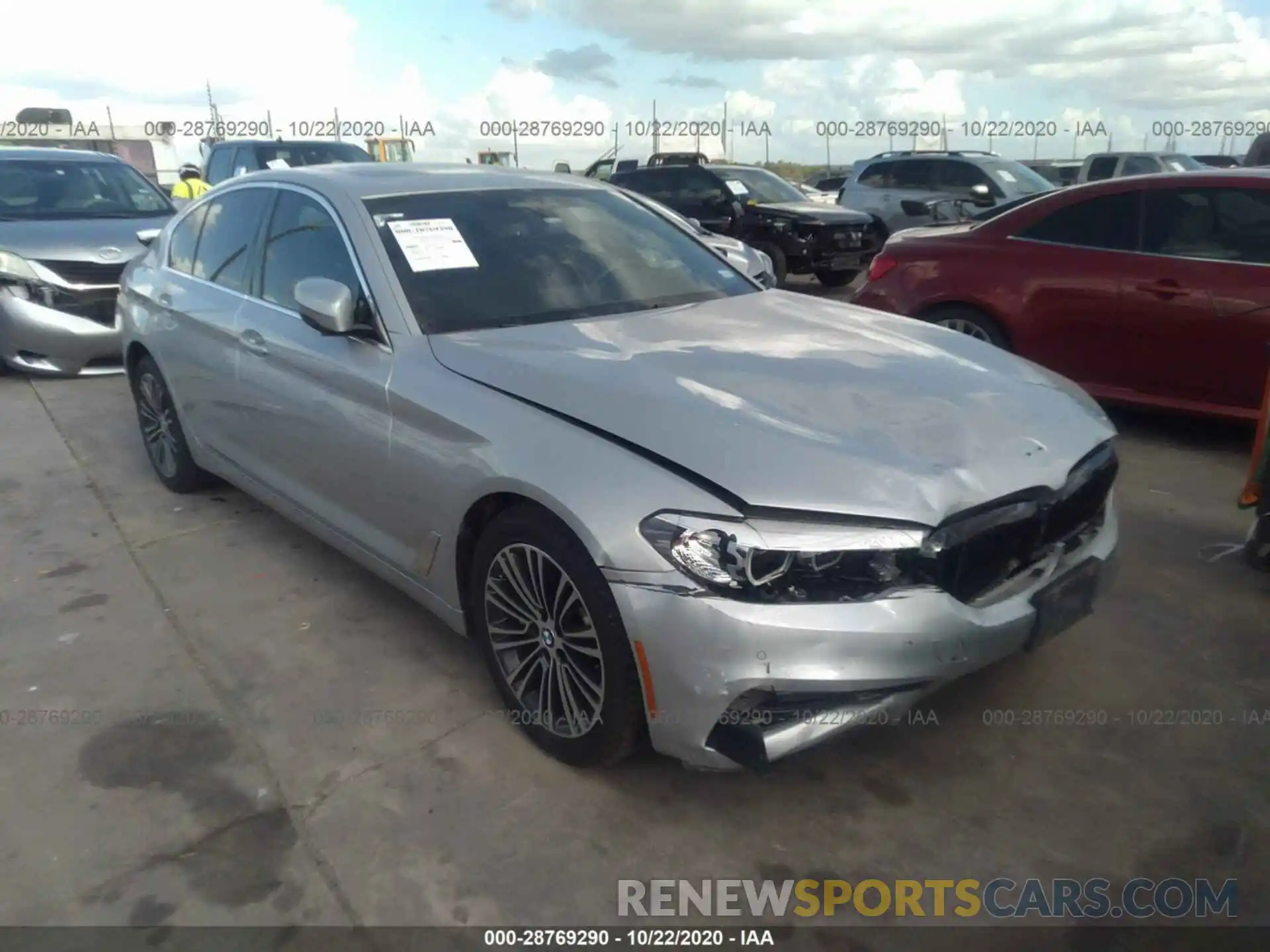 1 Photograph of a damaged car WBAJA5C54KWA57937 BMW 5 SERIES 2019