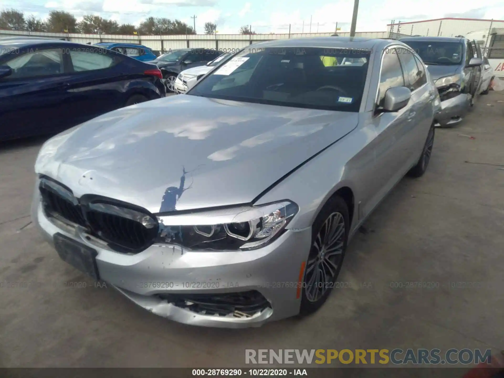 2 Photograph of a damaged car WBAJA5C54KWA57937 BMW 5 SERIES 2019