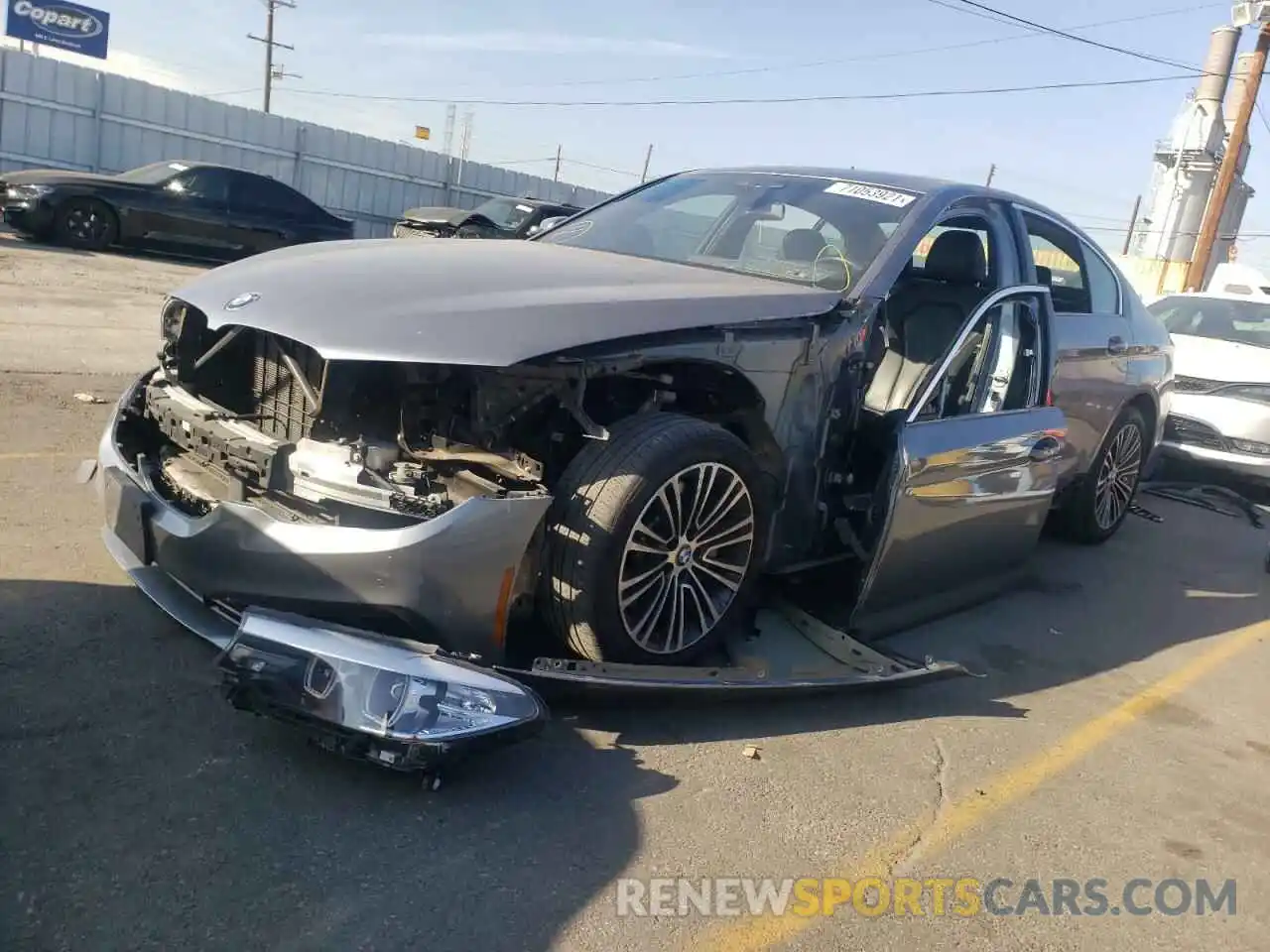 2 Photograph of a damaged car WBAJA5C54KWW08381 BMW 5 SERIES 2019