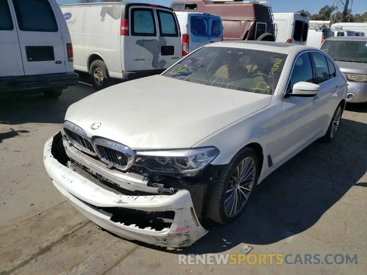 2 Photograph of a damaged car WBAJA5C54KWW09420 BMW 5 SERIES 2019