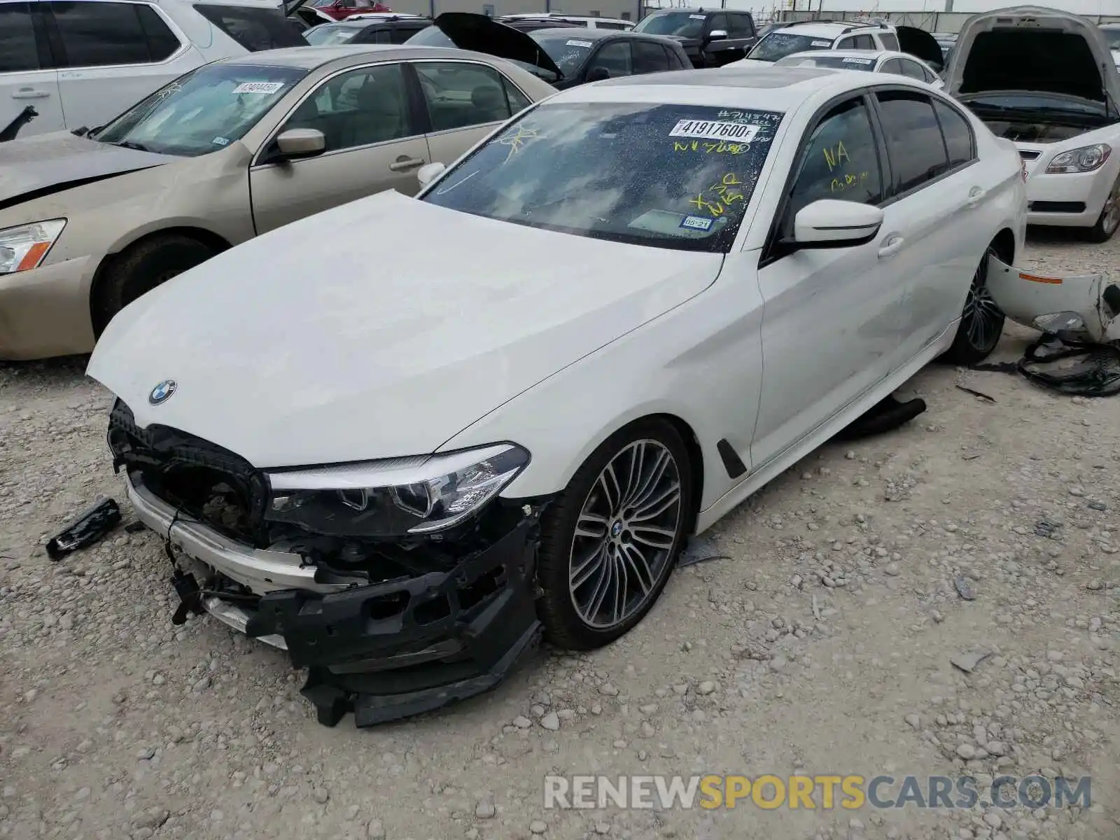 2 Photograph of a damaged car WBAJA5C54KWW11328 BMW 5 SERIES 2019