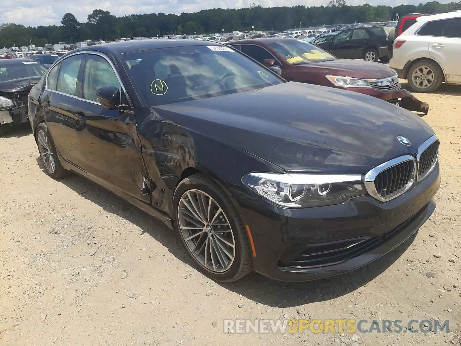 1 Photograph of a damaged car WBAJA5C54KWW23320 BMW 5 SERIES 2019