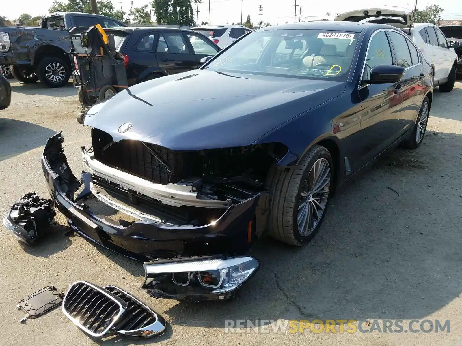 2 Photograph of a damaged car WBAJA5C55KBX46924 BMW 5 SERIES 2019