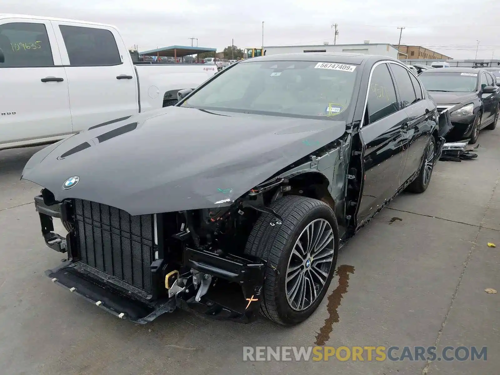 2 Photograph of a damaged car WBAJA5C55KWW06168 BMW 5 SERIES 2019