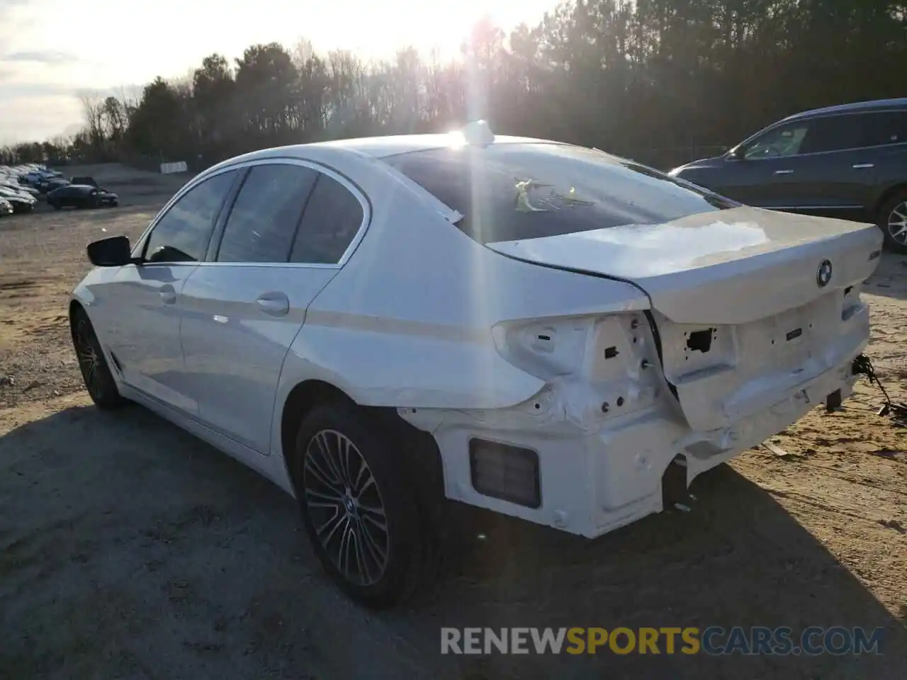 3 Photograph of a damaged car WBAJA5C55KWW06574 BMW 5 SERIES 2019