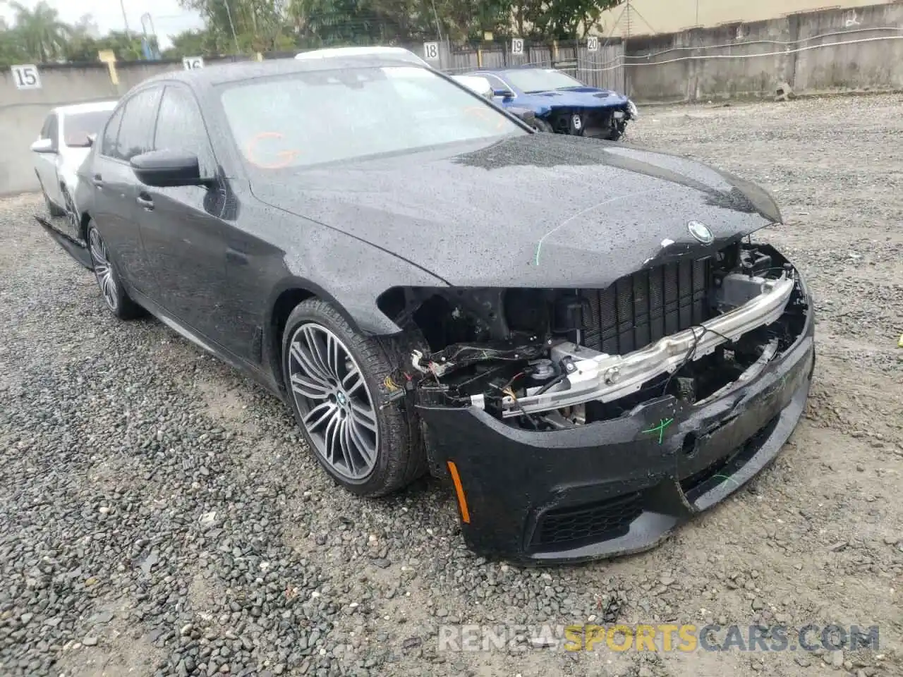 1 Photograph of a damaged car WBAJA5C55KWW08762 BMW 5 SERIES 2019