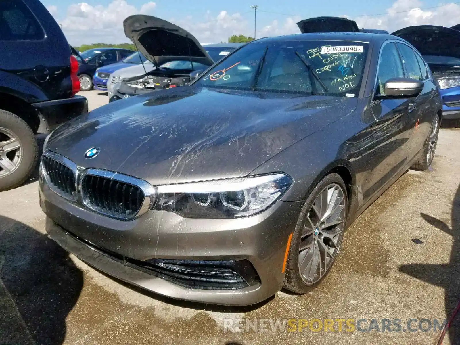 2 Photograph of a damaged car WBAJA5C55KWW09863 BMW 5 SERIES 2019