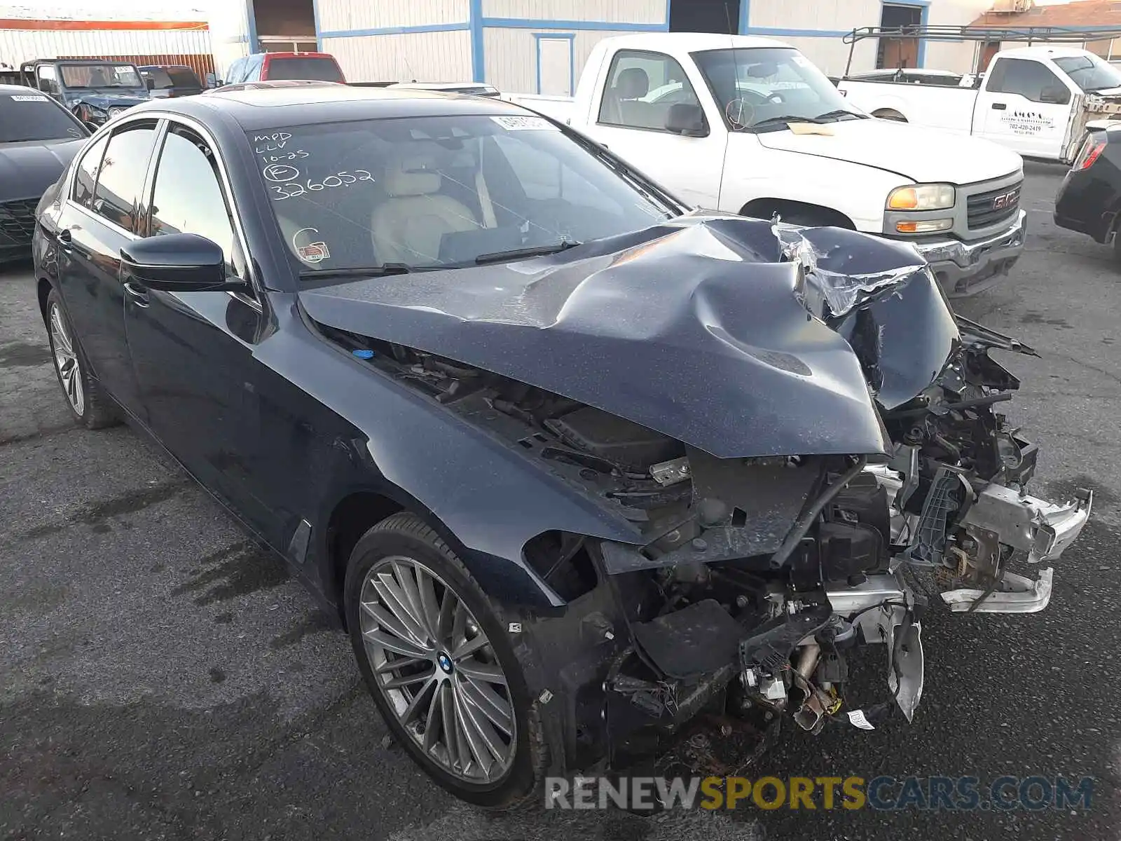 1 Photograph of a damaged car WBAJA5C55KWW10379 BMW 5 SERIES 2019