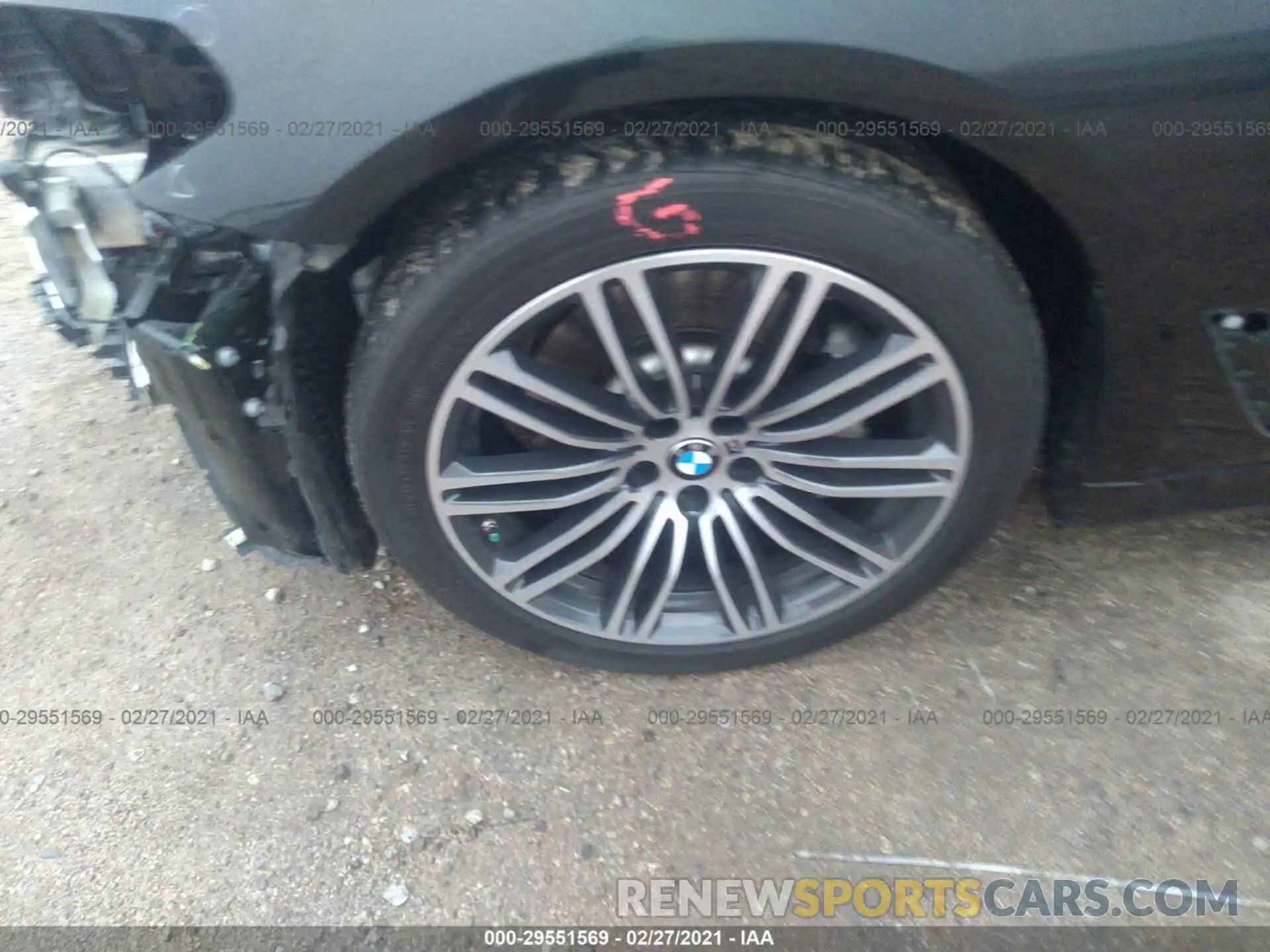 12 Photograph of a damaged car WBAJA5C55KWW34231 BMW 5 SERIES 2019